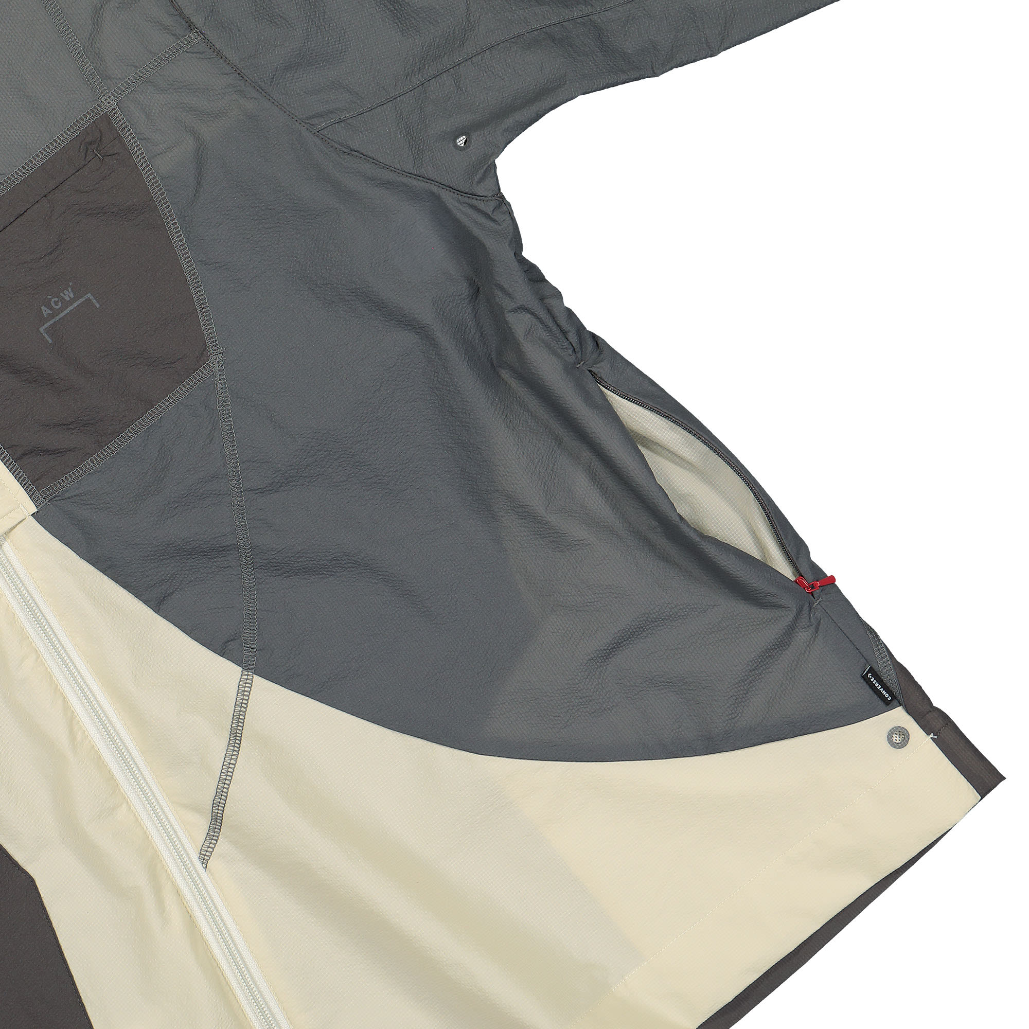 Converse A COLD WALL x Converse Pavement Woven Jacket Grey / Black Jackets Detail view 1 | Overkill