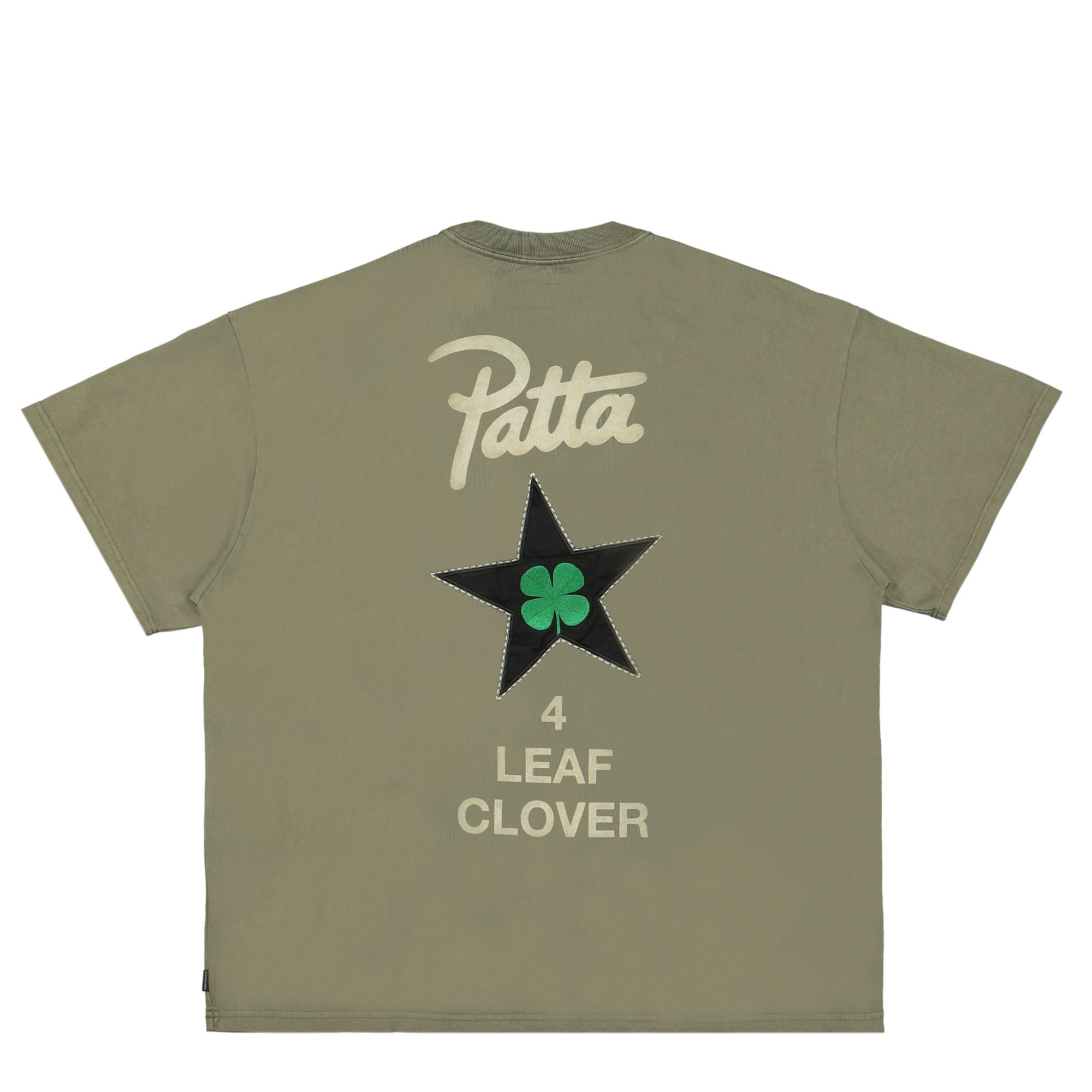 Converse Patta x Converse Four-Leaf Clover SS Tee Burnt Olive T-Shirts Close-up | Overkill
