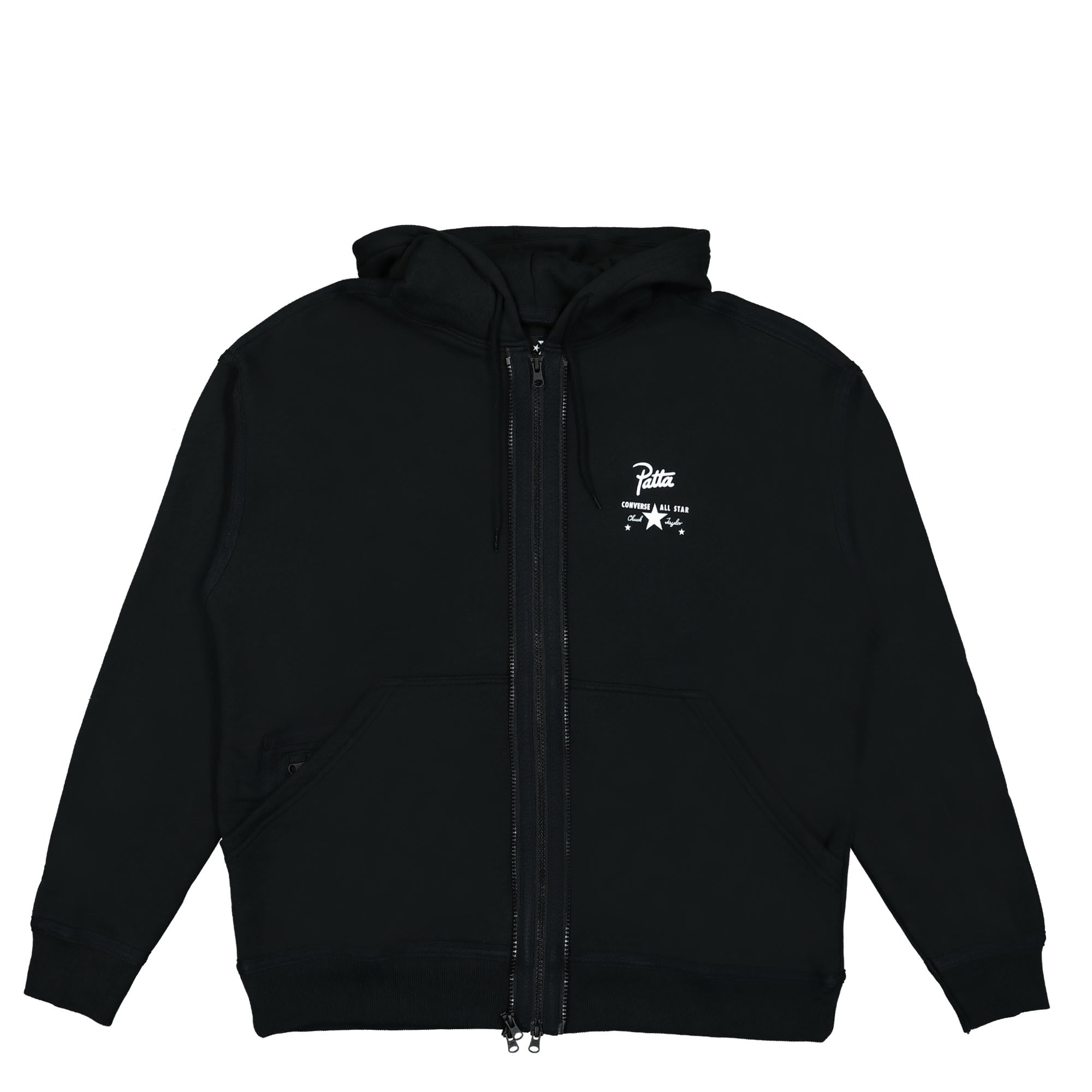 Converse Patta x Converse Four-Leaf Clover Utility Fleece Hoodie Black Hoodies 10024664-A01 | Overkill