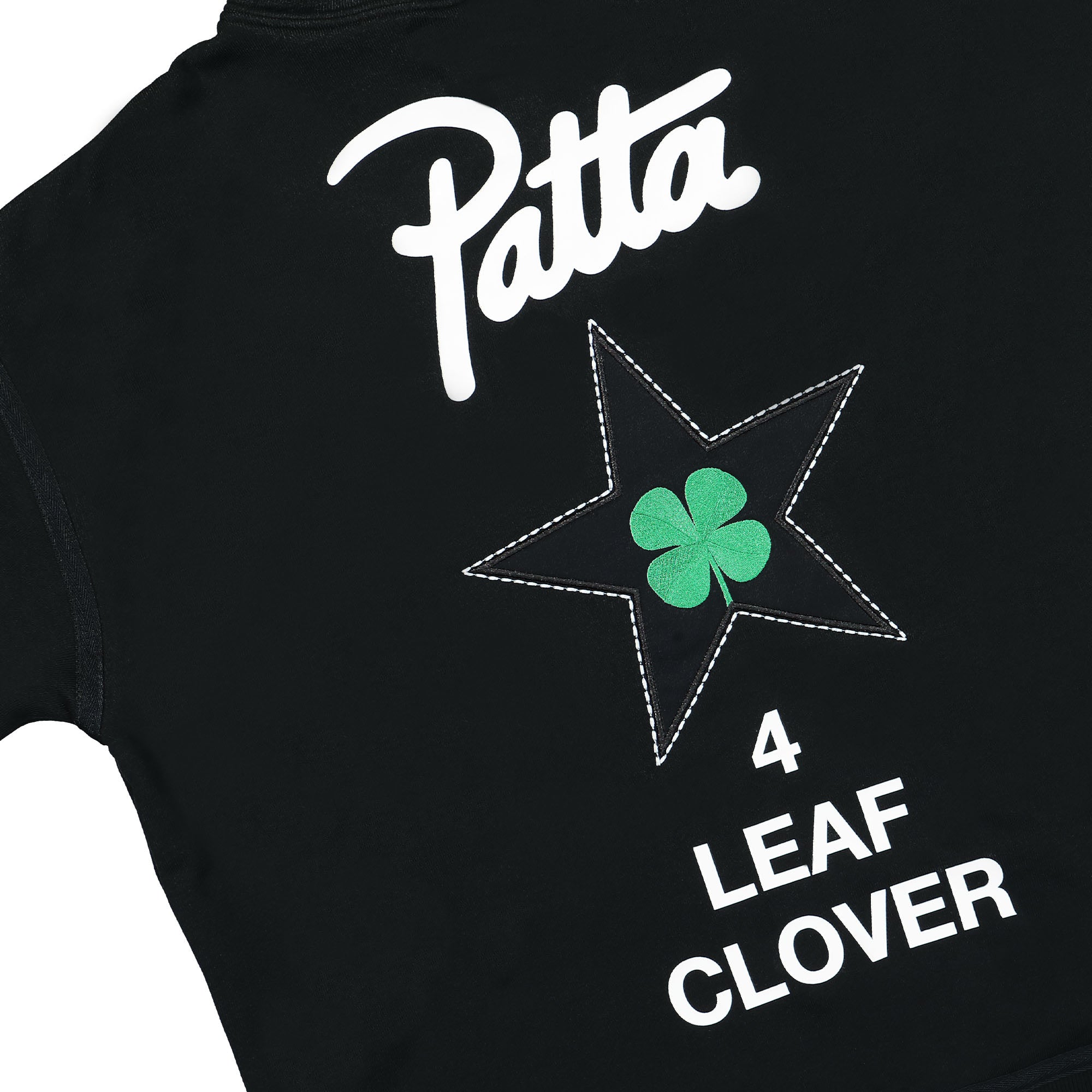 Converse Patta x Converse Four-Leaf Clover Utility Fleece Hoodie Black Hoodies Detail view 2 | Overkill