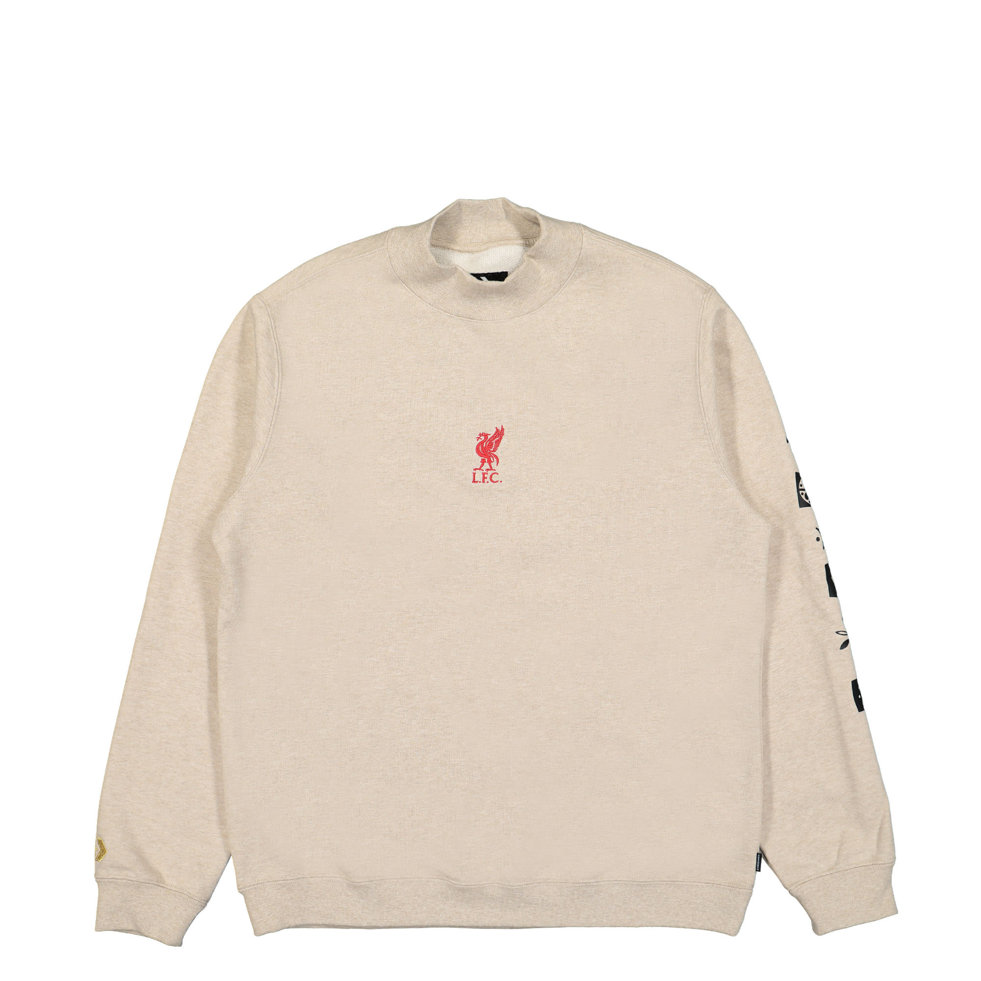 Converse Liverpool FC x Converse Crewneck Sweater Oat Milk Heather Sweatshirts 10025723-A01 | Overkill