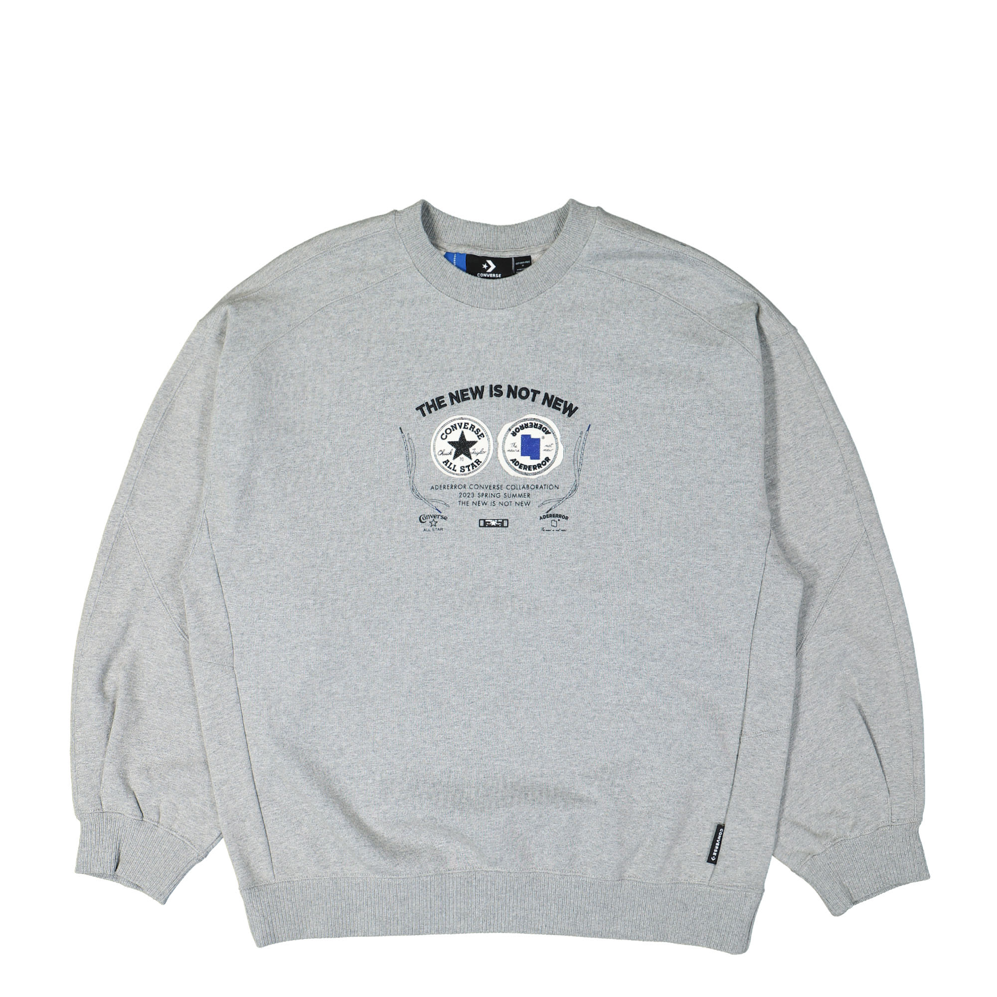 Converse Ader Error x Converse Shapes Crew Vintage Grey Heather Sweatshirts 10025818-A01 | Overkill