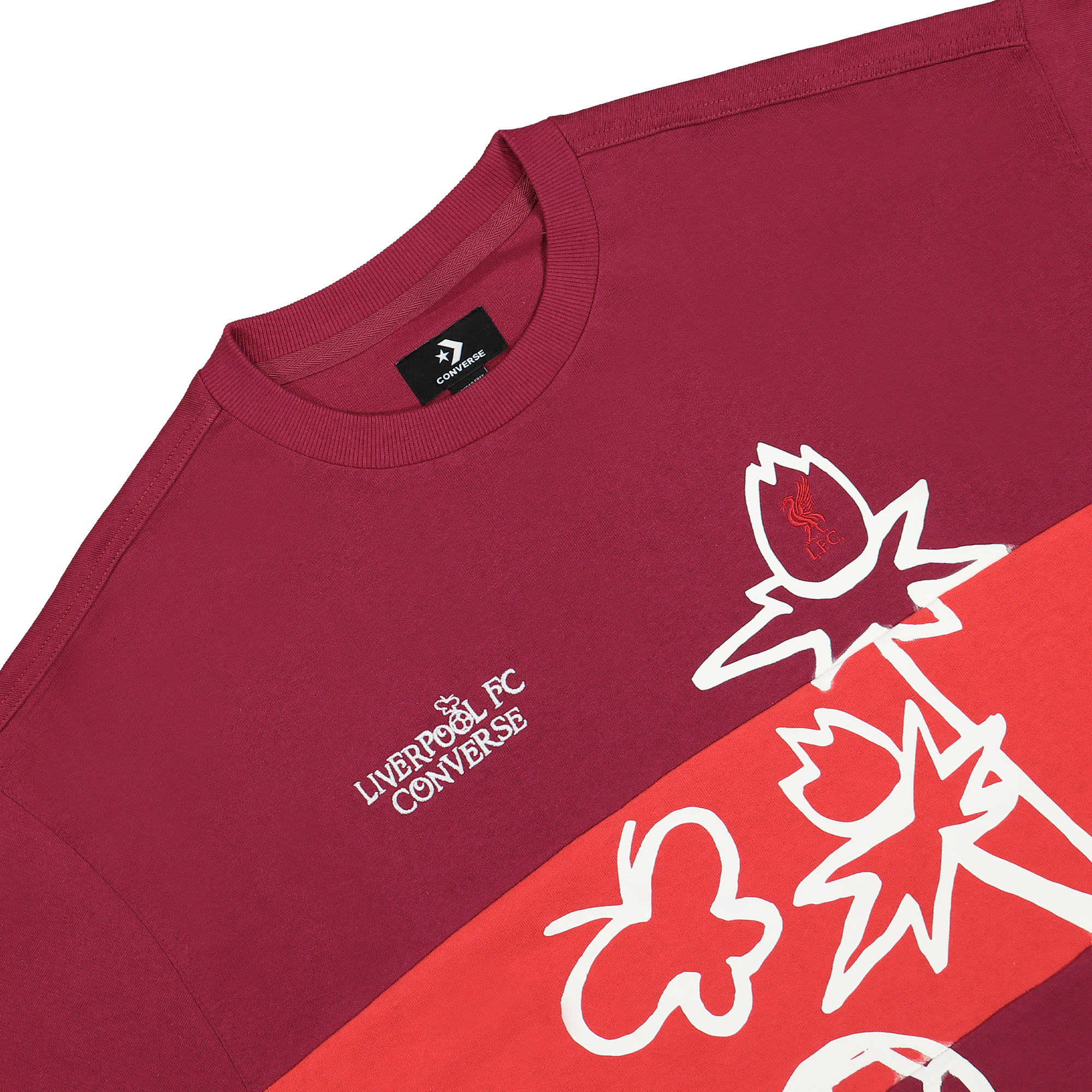 Converse Crew Beet Red Sweatshirts Close-up | Overkill