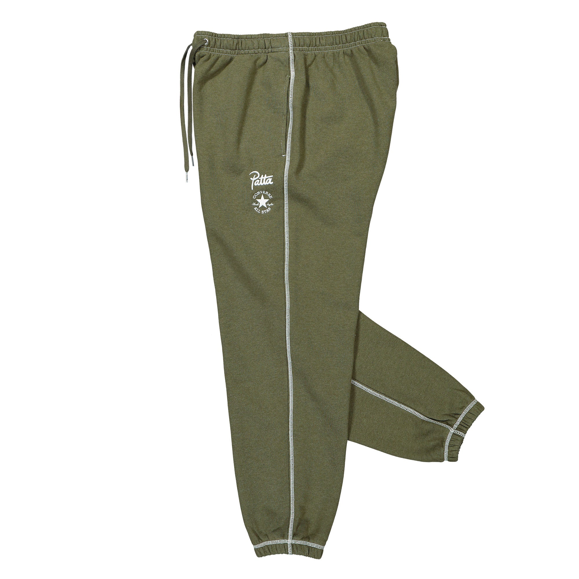 Converse Patta x Converse Pant Utility Green Heather Sweat & Track Pants Close-up | Overkill