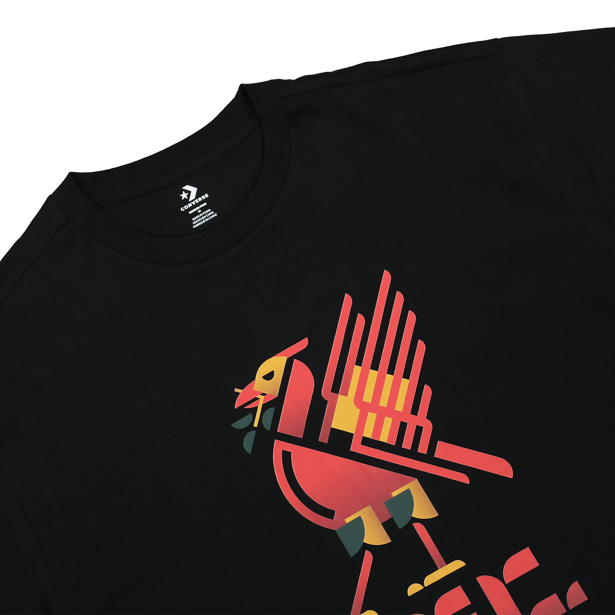 Converse Liver Bird Tee Converse Black T-Shirts Close-up | Overkill