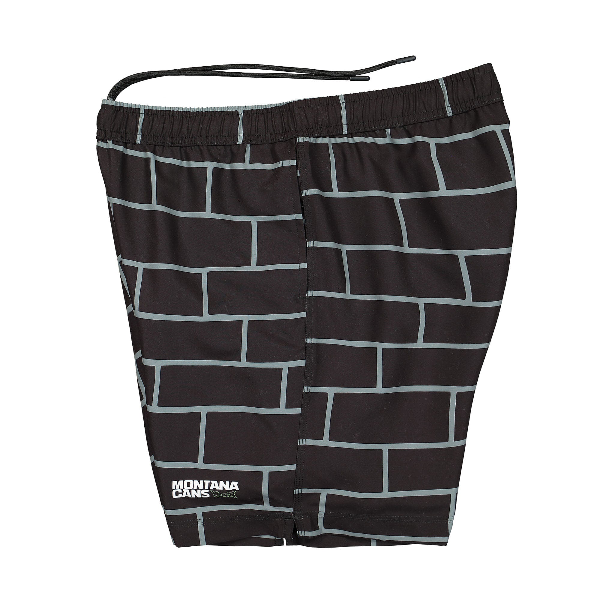 Montana Swim Short Brick Wall Black Swimwear Close-up | Overkill