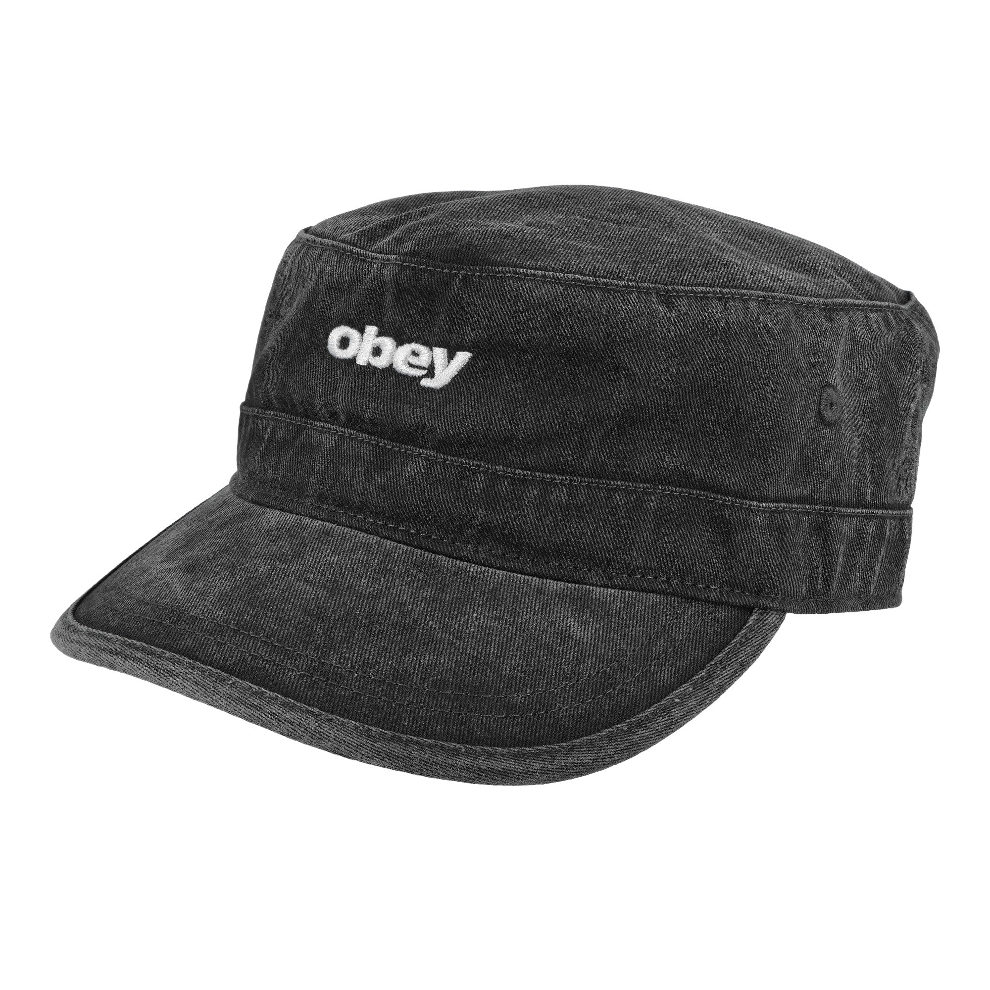 Obey Boxcar Pillbox Hat Pigment Black Hat 100540016 | Overkill