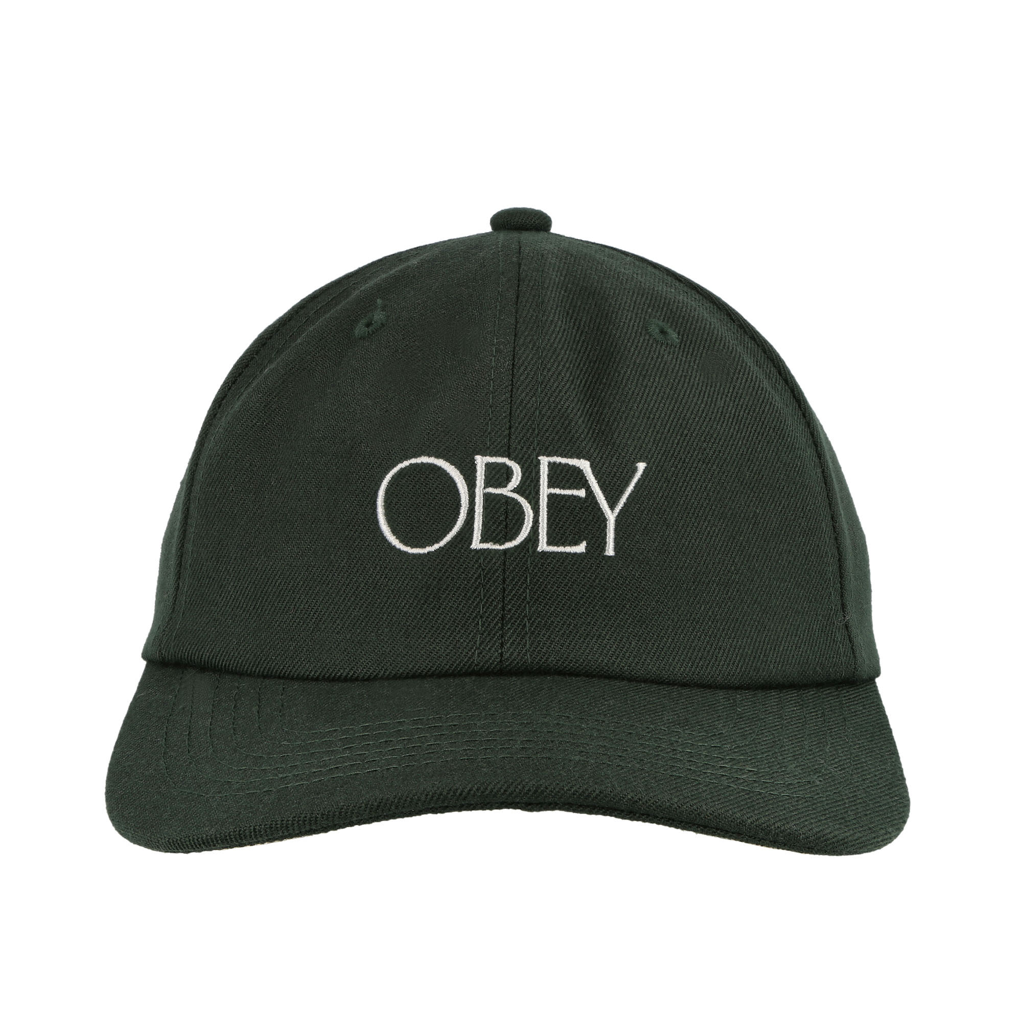 Obey Basque 6 Panel Strapback Dark Cedar Caps Detailfoto | Overkill
