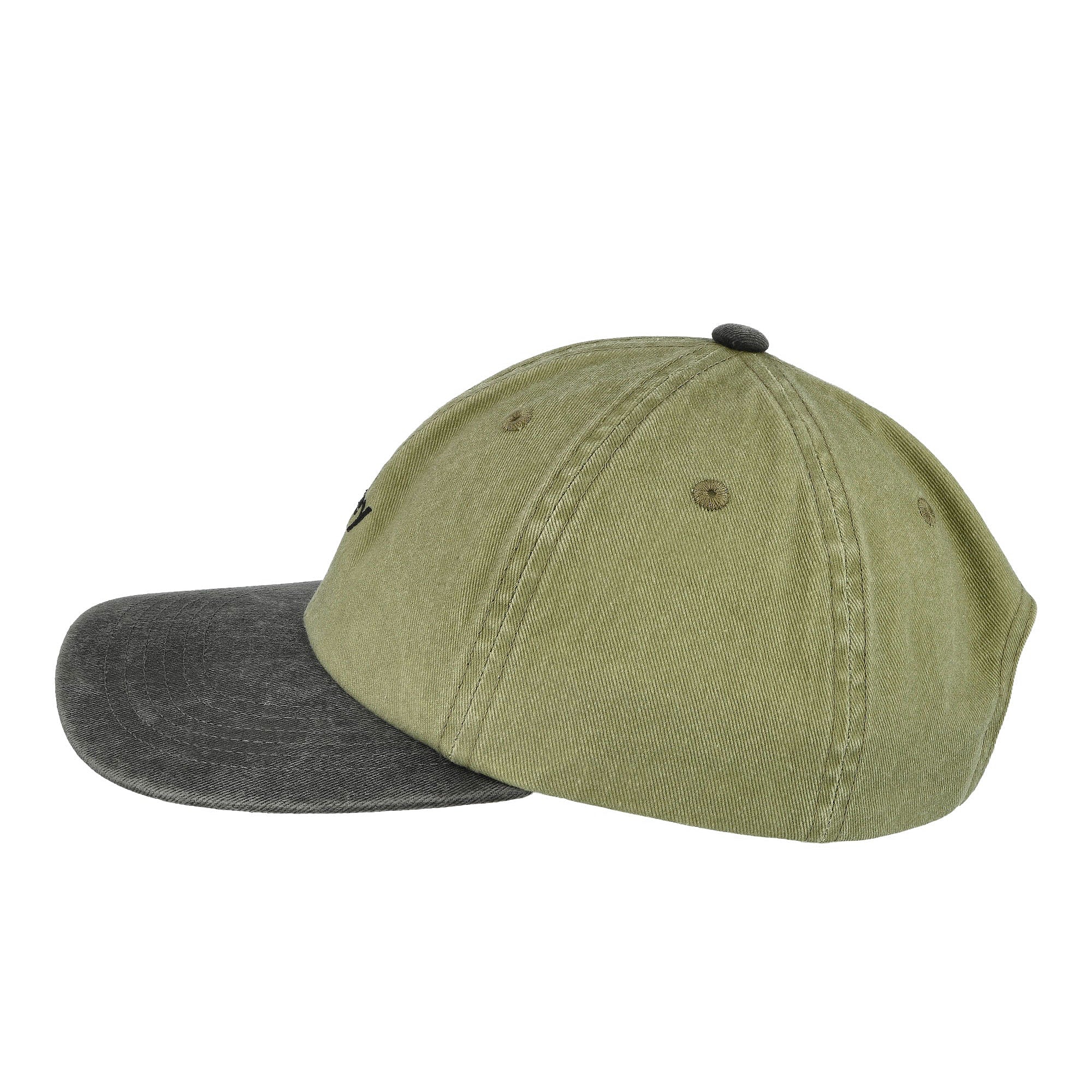 Obey Pigment 2 Tone Lowercase 6 Panel Cap Pigment Khaki Multi Caps Material | Overkill