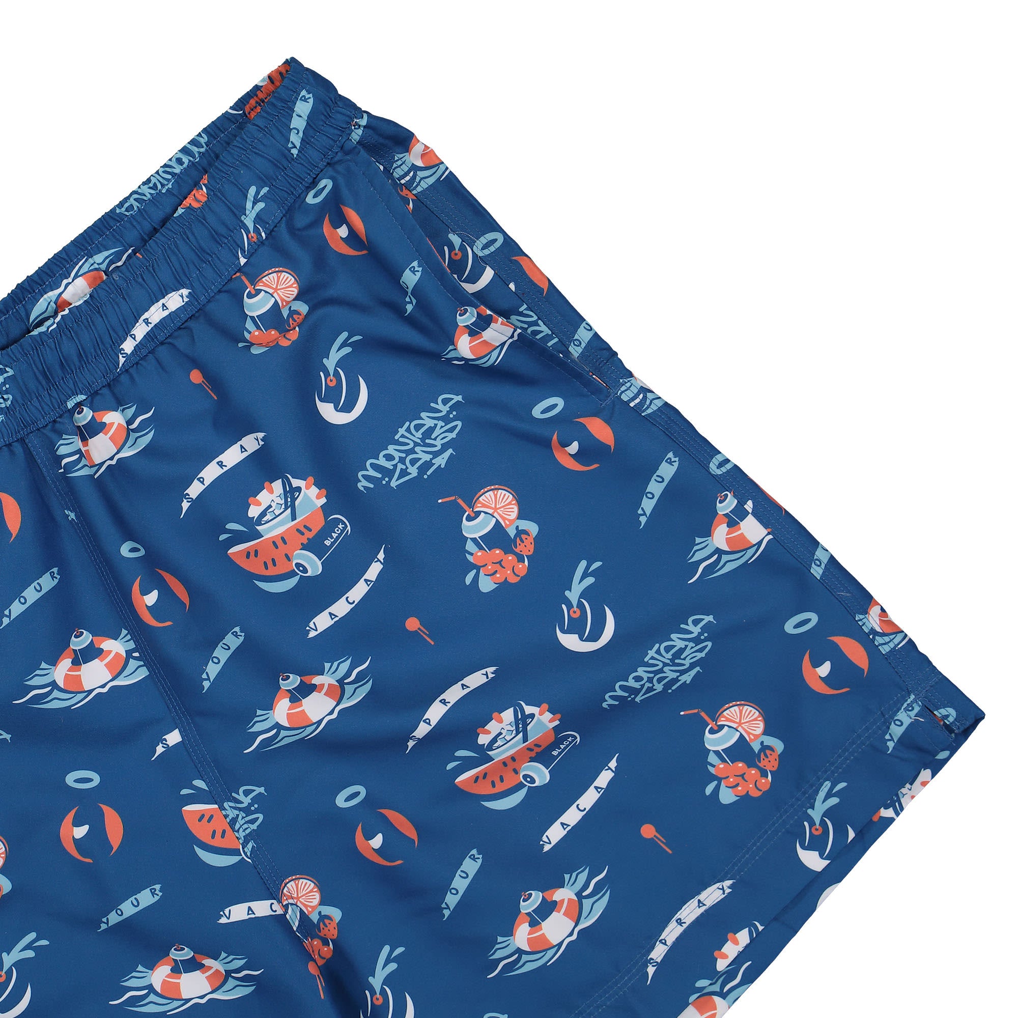 Montana Swim Short Spray Vacay By Gospel Blue Swimwear Detailfoto | Overkill