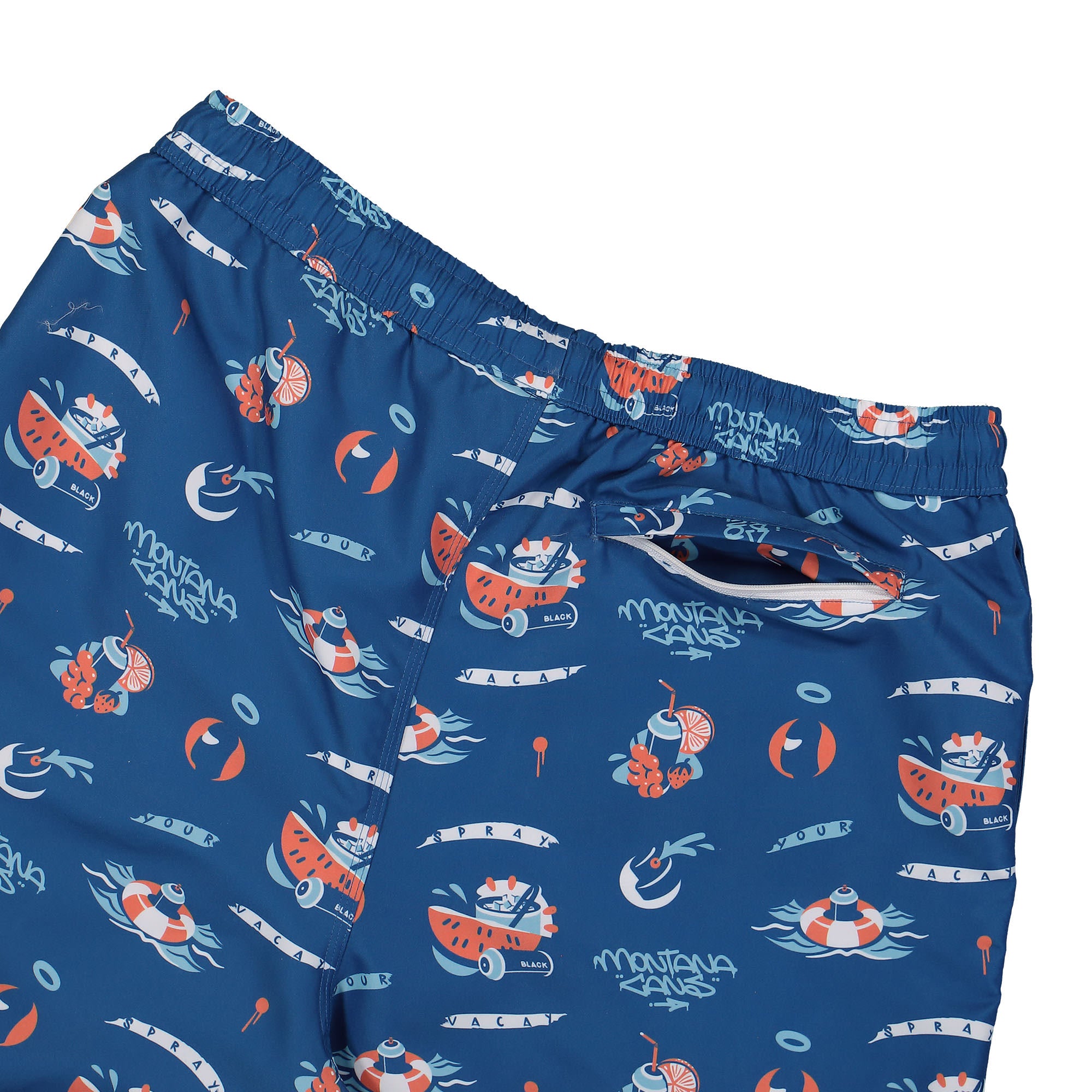 Montana Swim Short Spray Vacay By Gospel Blue Swimwear Detail view 1 | Overkill