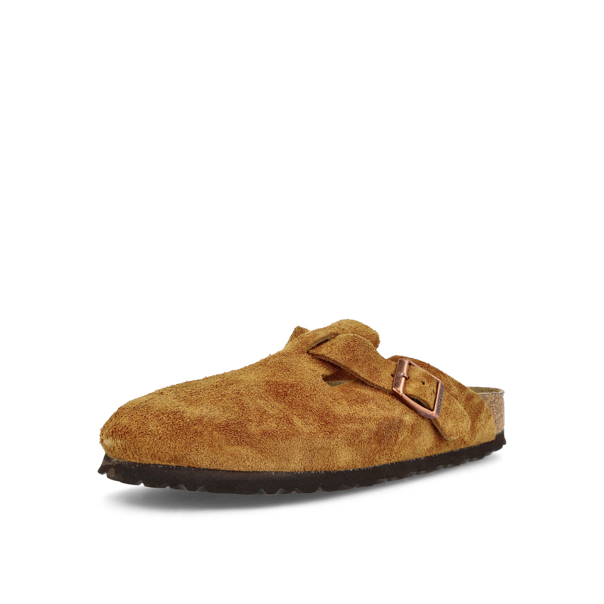 Birkenstock Boston BS Mink Slides, Sandals & Slippers Close Up | Overkill