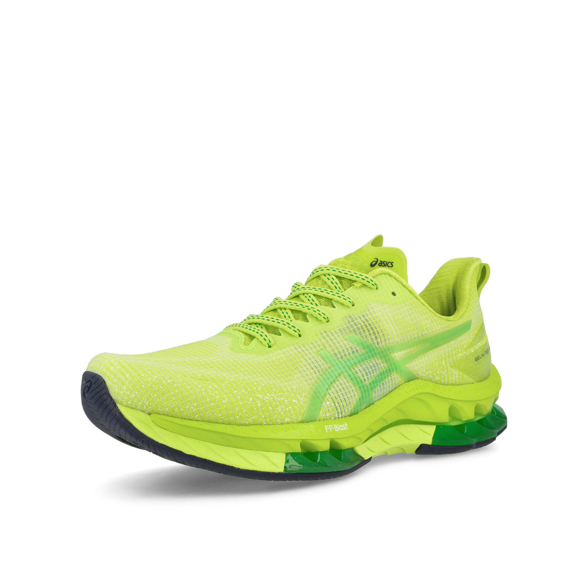 Asics Gel-Kinsei Blast Le 2 Lime Zest / Lime Zest Sneakers Close Up | Overkill
