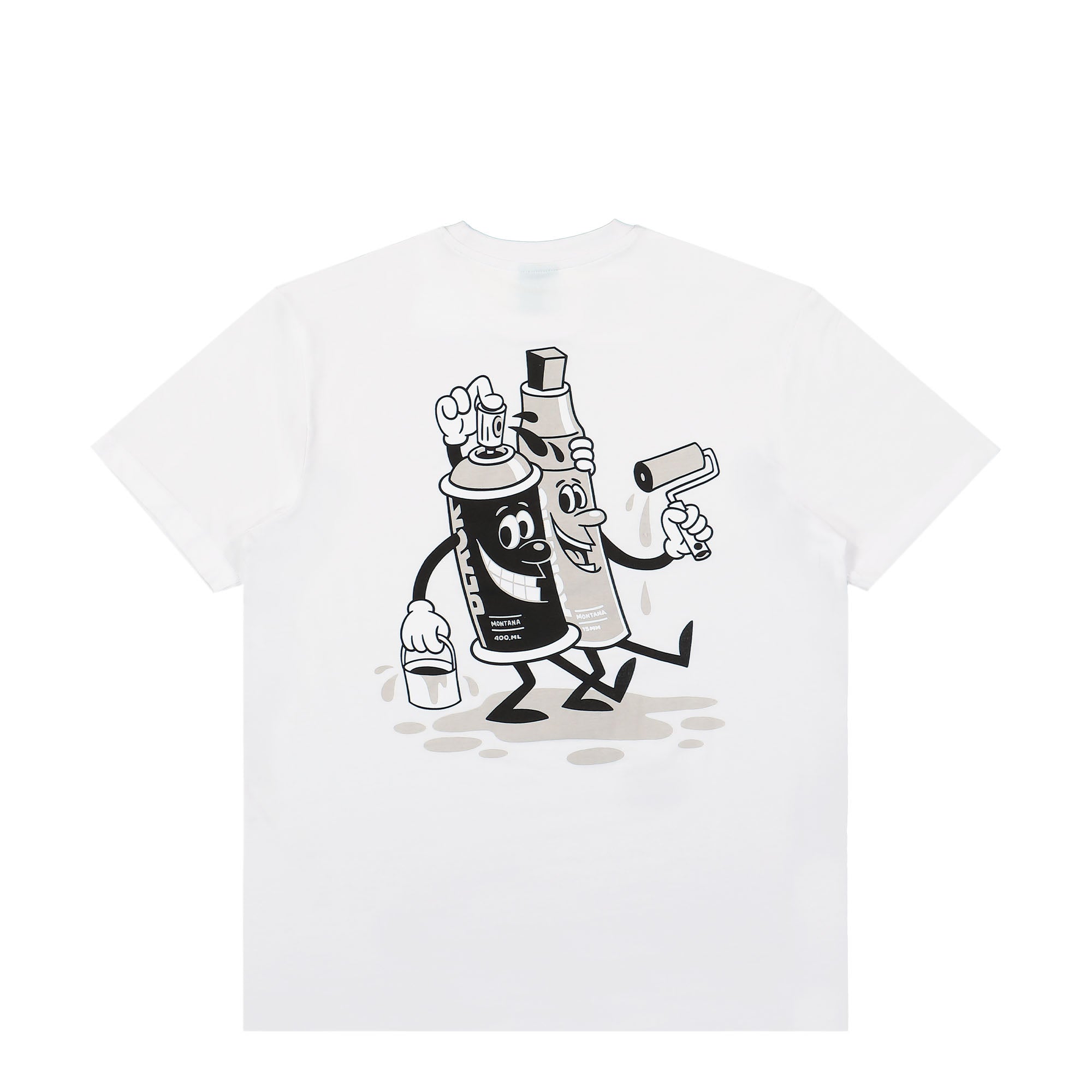 Montana Paint Buddies By Great T-Shirt White T-Shirts Close-up | Overkill