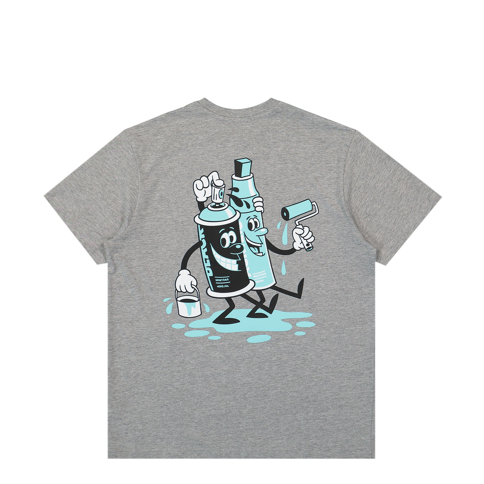 Montana Paint Buddies By Great T-Shirt Grey T-Shirts Close-up | Overkill