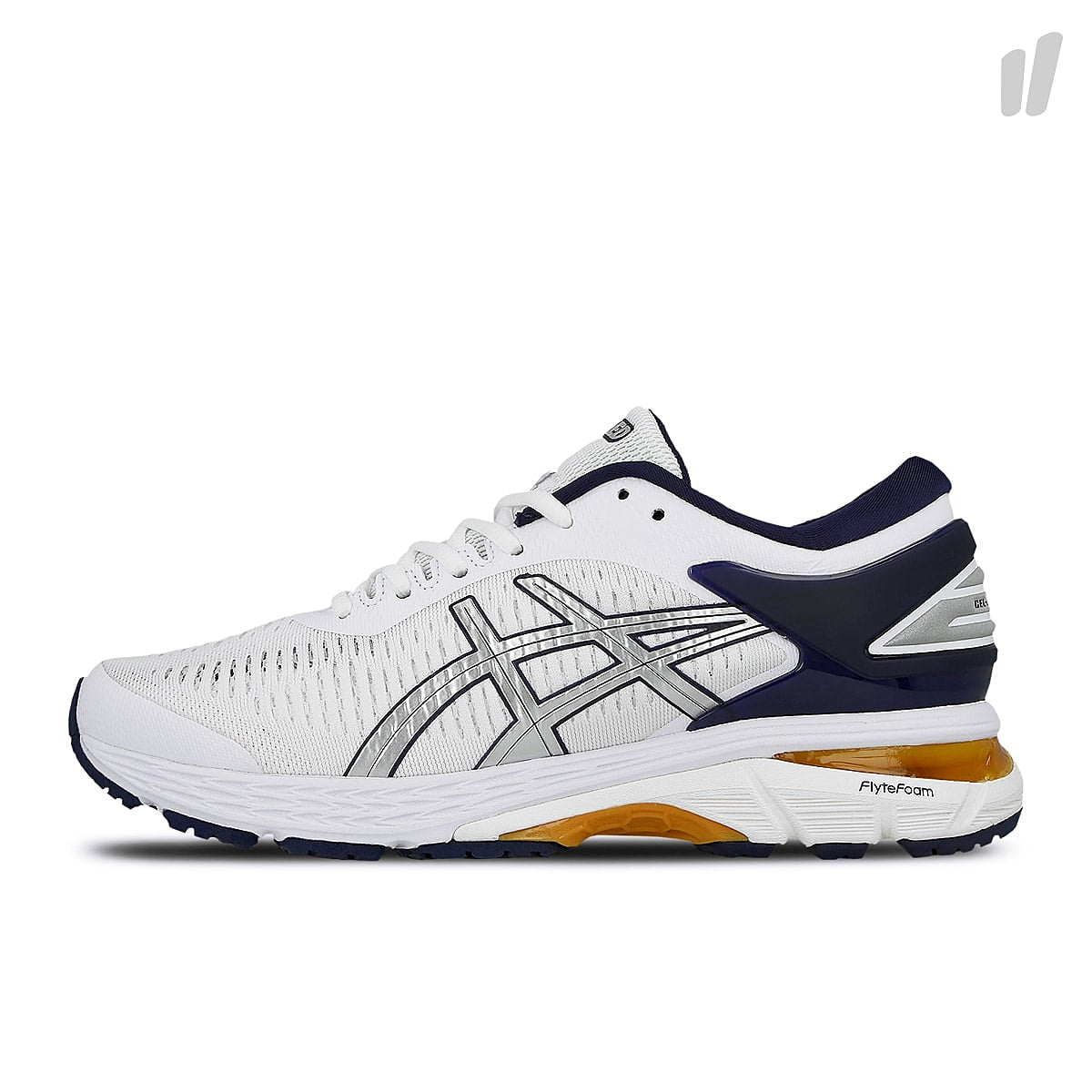 Asics wmns gel kayano 25 White-Peacoat Sneakers 1012A451-100 | Overkill
