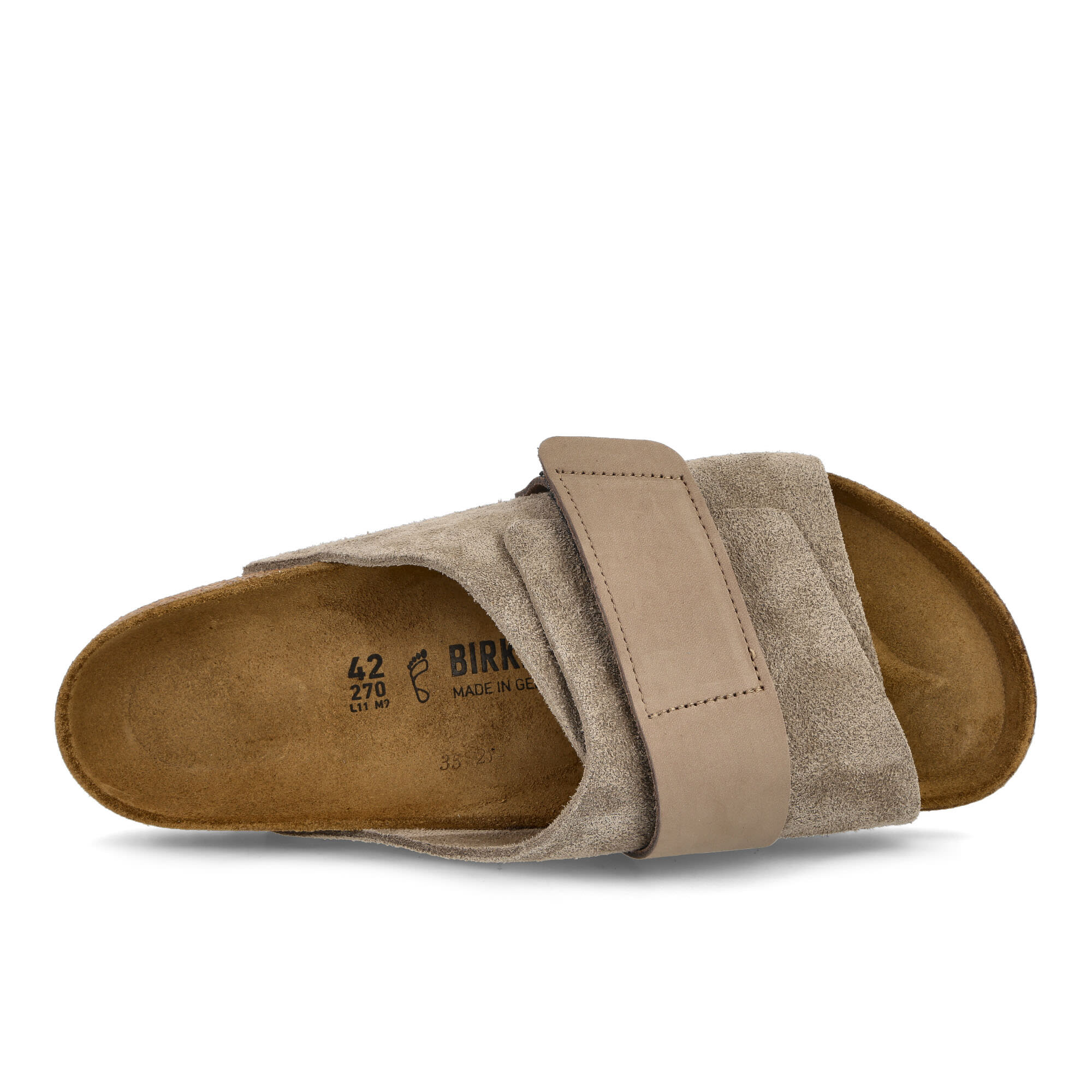 Birkenstock Kyoto Taupe Slides, Sandals & Slippers Detailfoto | Overkill