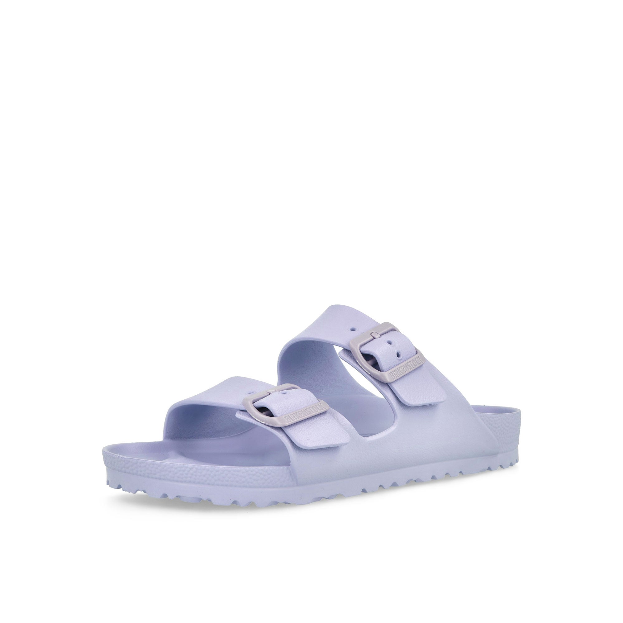 Birkenstock Arizona EVA Purple Fog Slides, Sandals & Slippers Close Up | Overkill