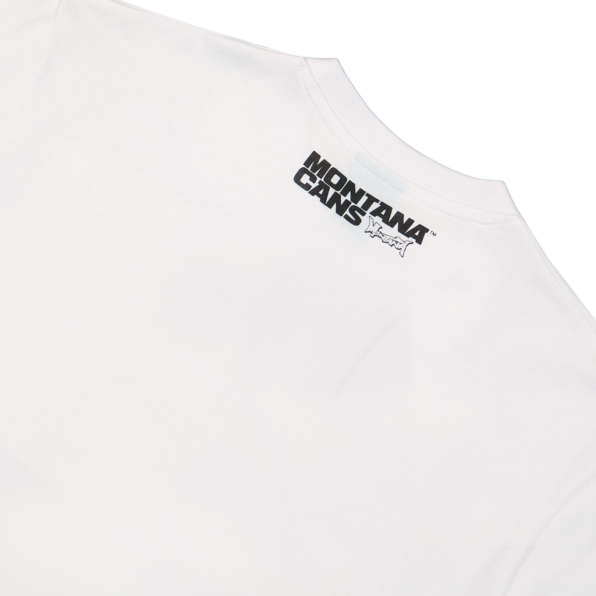 Montana Photo Black Cans T-Shirt White T-Shirts Detailfoto | Overkill