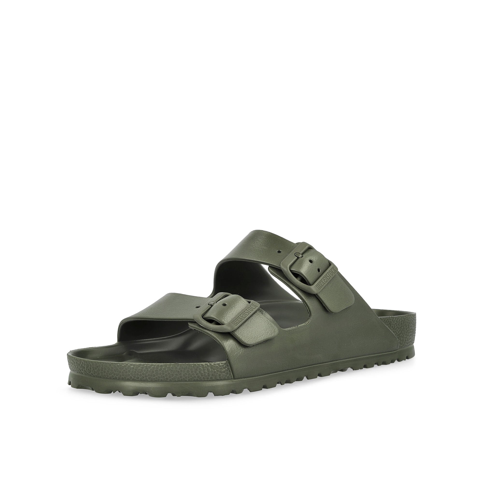 Birkenstock Arizona EVA Khaki Slides, Sandals & Slippers Close Up | Overkill