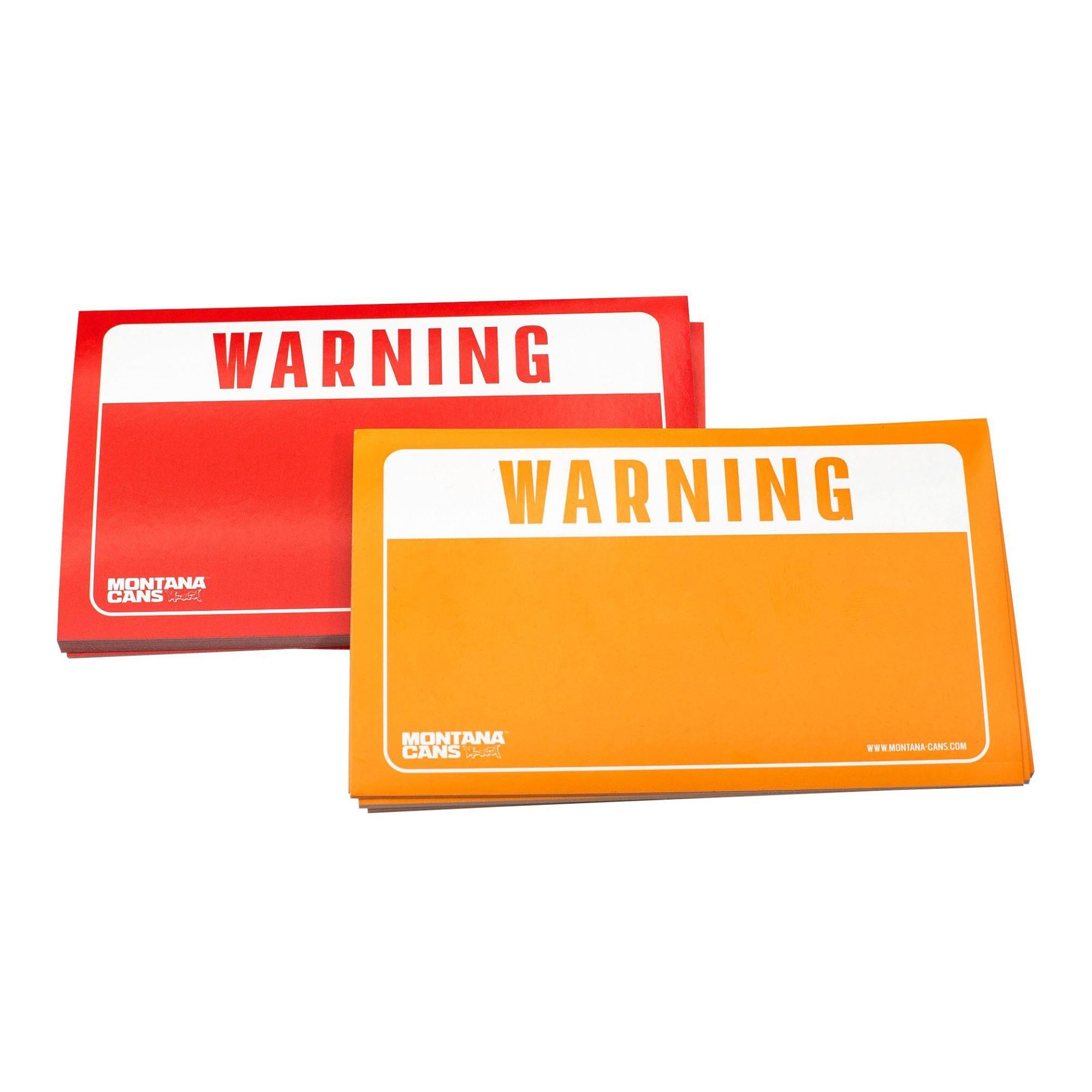Montana Warning Sticker Pack Red / Yellow Sticker 102046 | Overkill