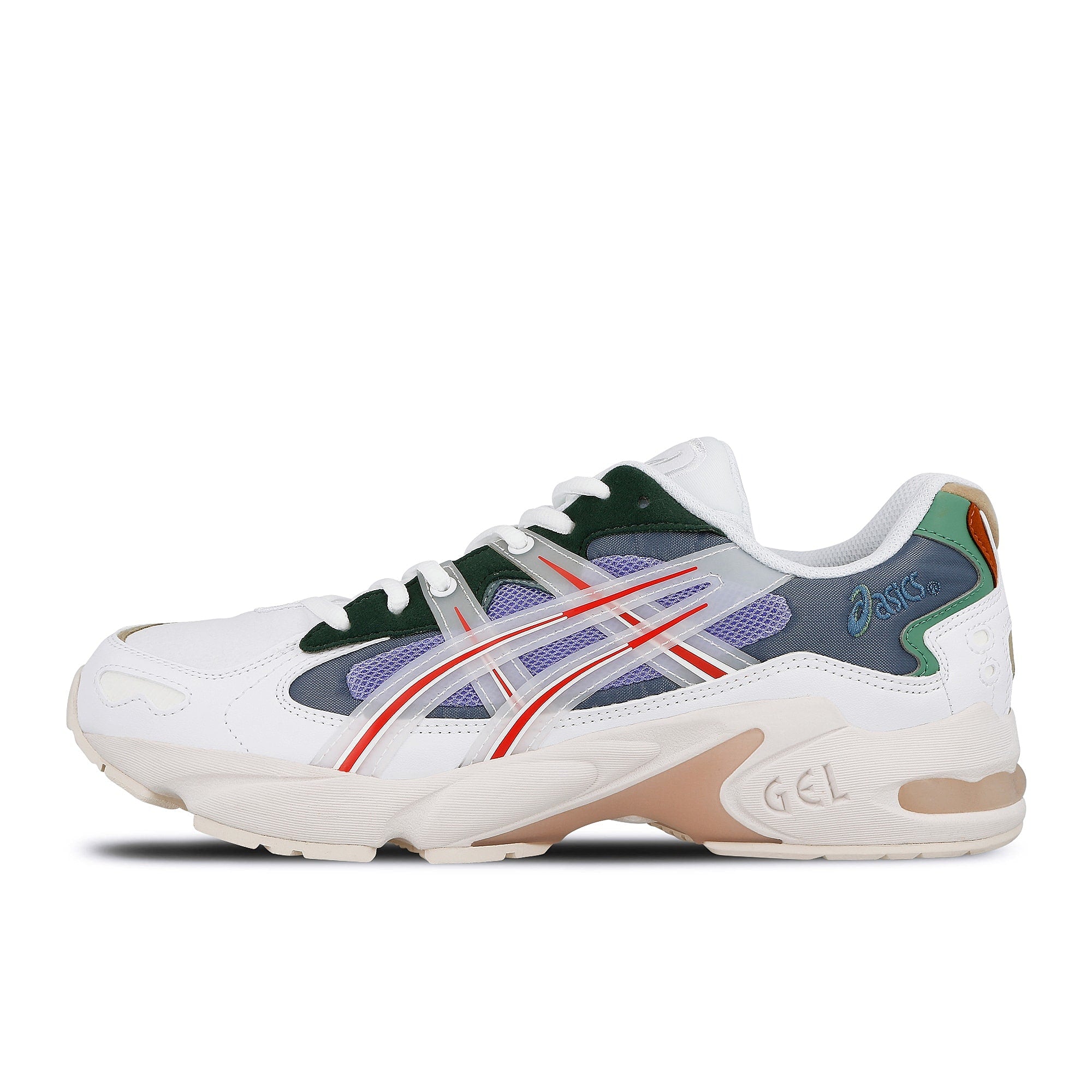 Asics Hypebeast x Asics Gel Kayano 5 OG White-Speed Red Sneakers 1021A180-101 | Overkill