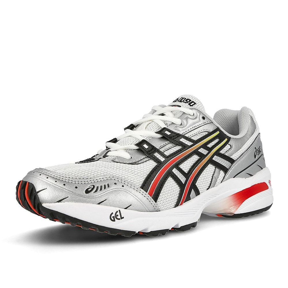 Asics Gel-1090 White / Black Low Top Sneakers Close Up | Overkill