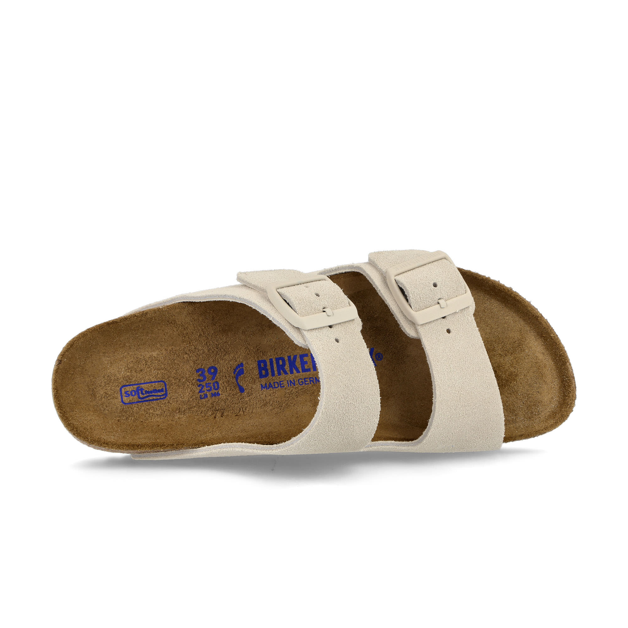 Birkenstock Arizona BS Modern Suede Antique White Slides, Sandals & Slippers Detailfoto | Overkill