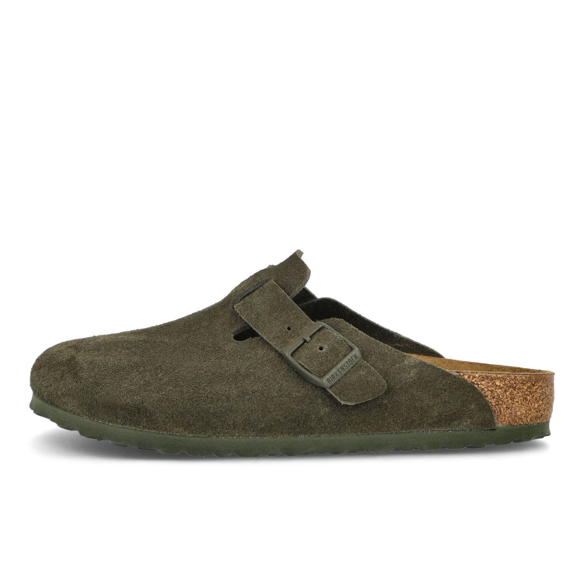 Birkenstock Boston BS Modern Suede Thyme Slides, Sandals & Slippers 1024721 | Overkill