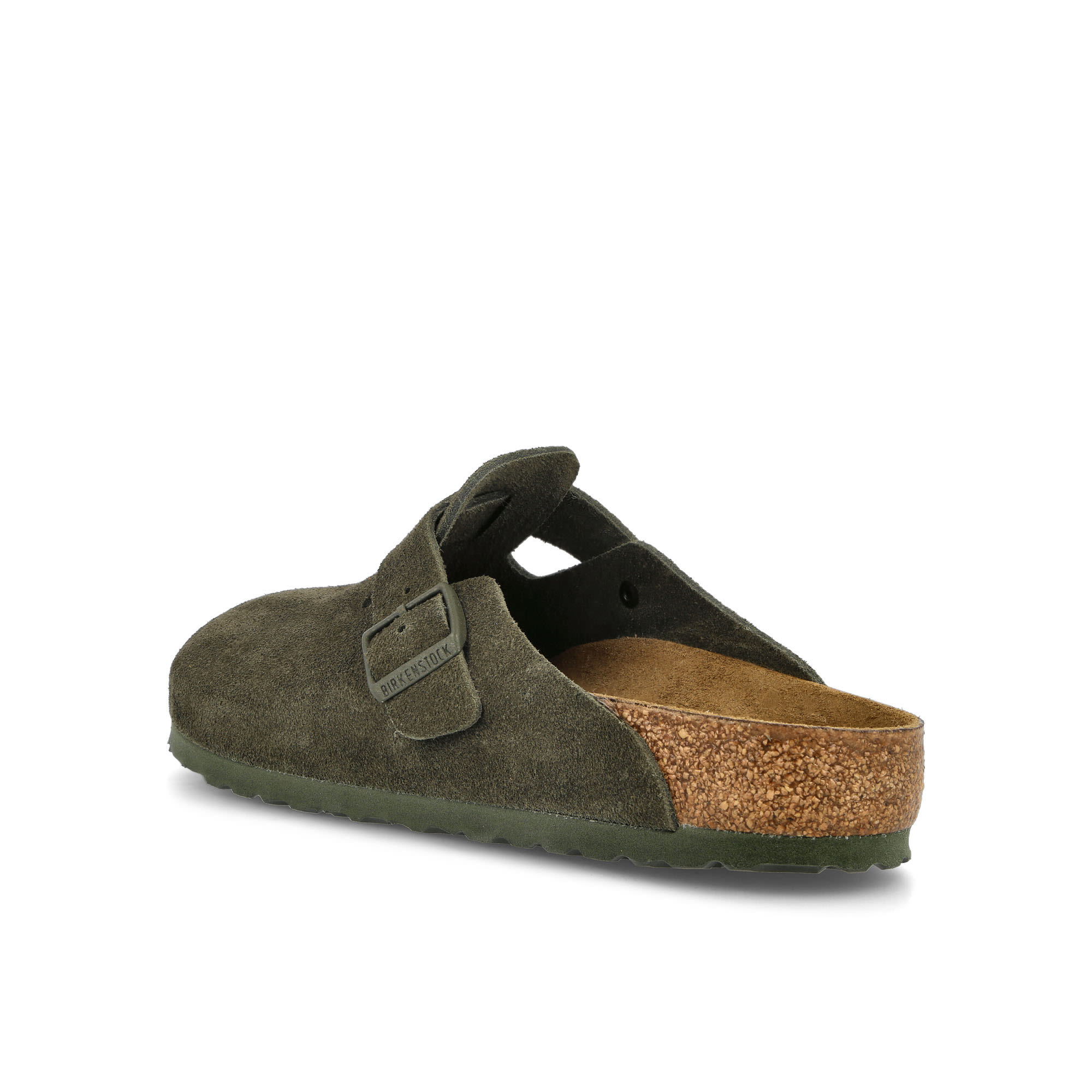 Birkenstock Boston BS Modern Suede Thyme Slides, Sandals & Slippers Material | Overkill