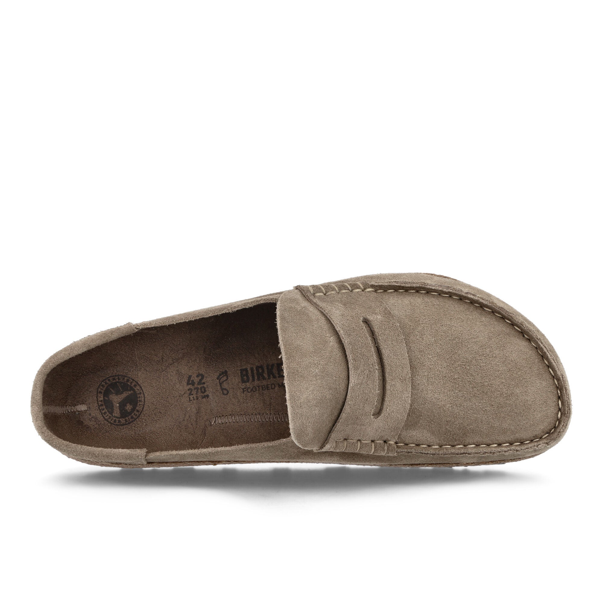 Birkenstock Naples Taupe Slides, Sandals & Slippers Detailfoto | Overkill