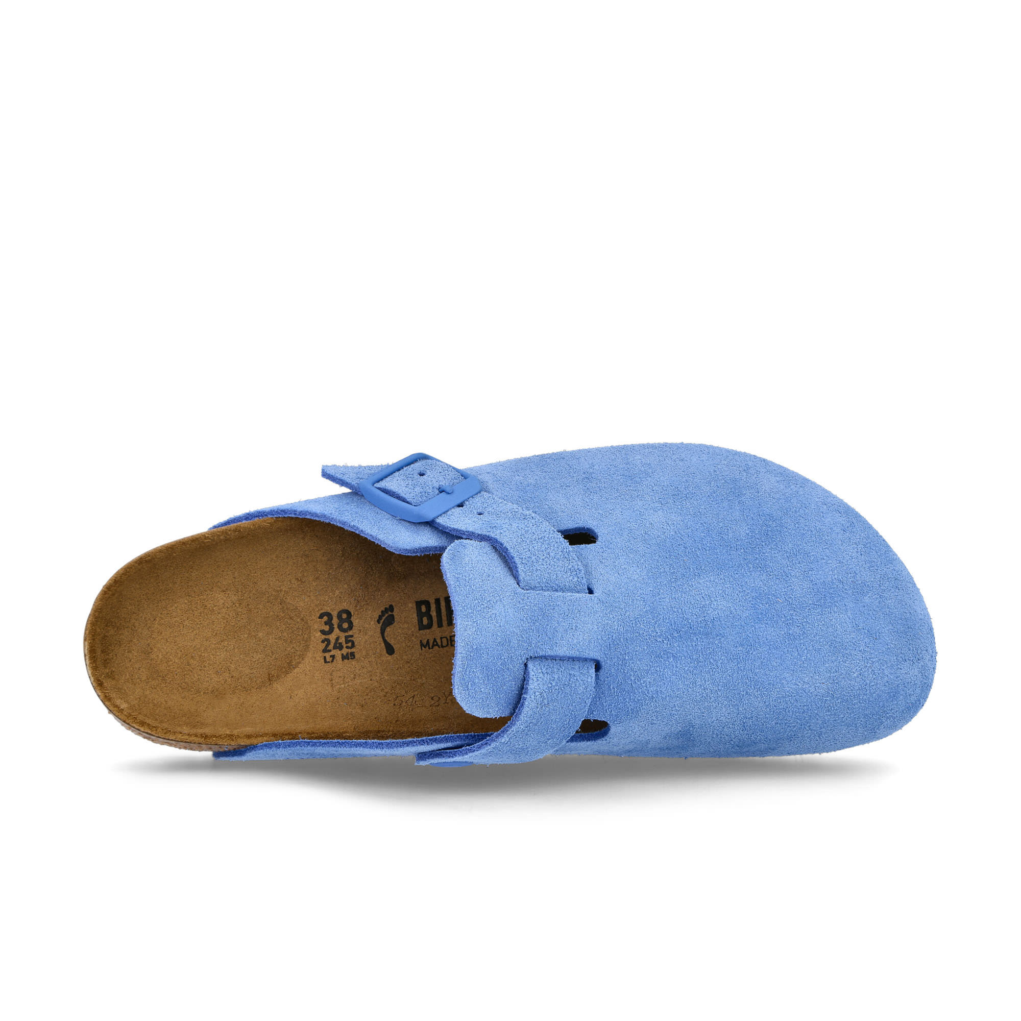 Birkenstock Boston BS Sky Blue Slides, Sandals & Slippers Detailfoto | Overkill
