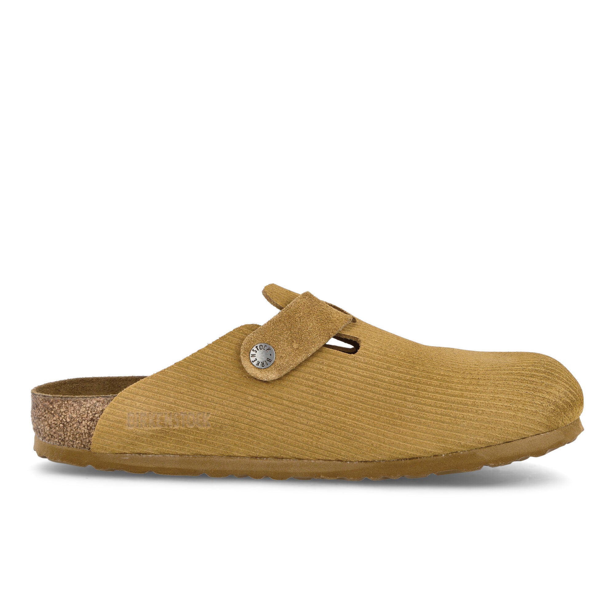 Birkenstock Boston BS Corduroy Cork Brown Slides, Sandals & Slippers Silhouette | Overkill