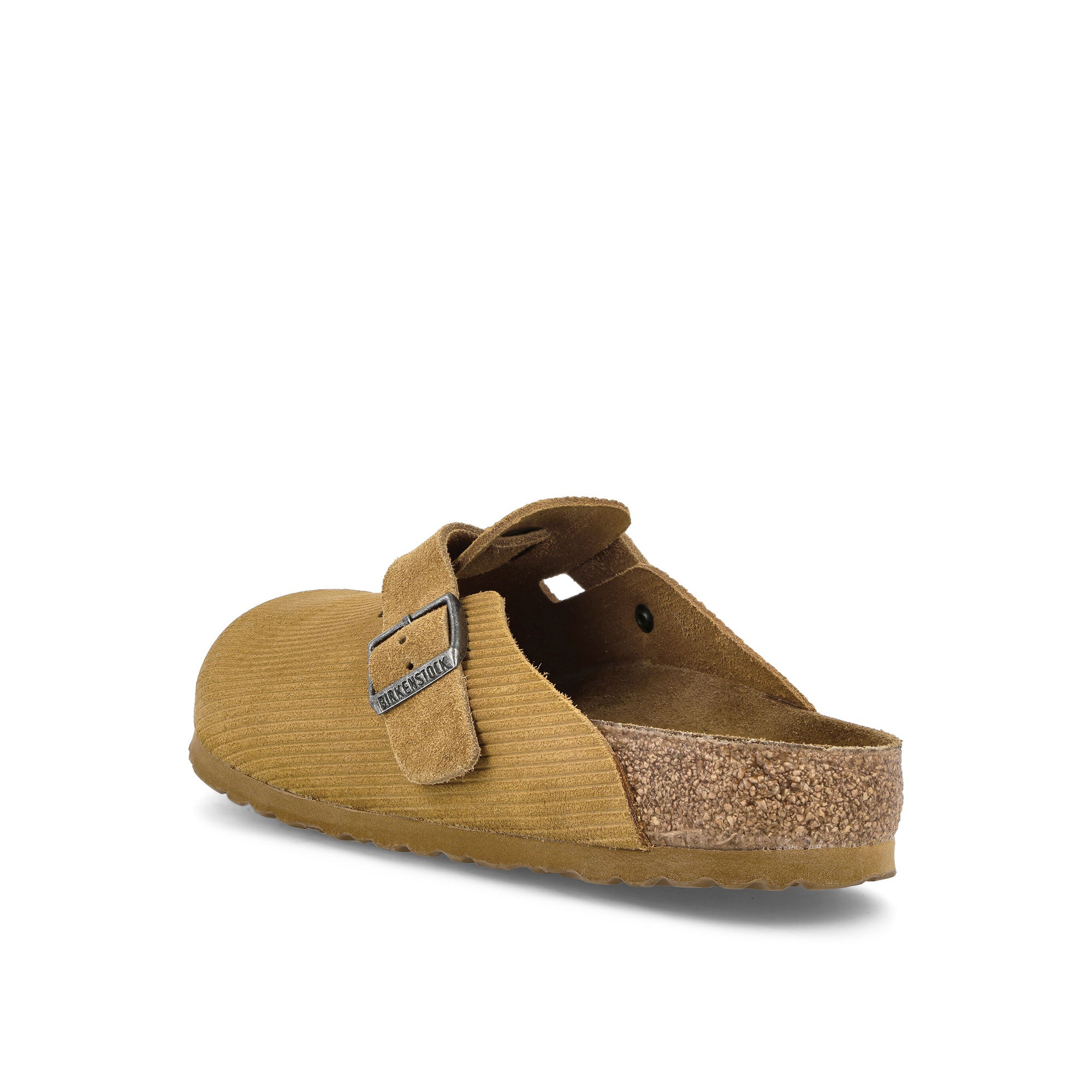 Birkenstock Boston BS Corduroy Cork Brown Slides, Sandals & Slippers Material | Overkill