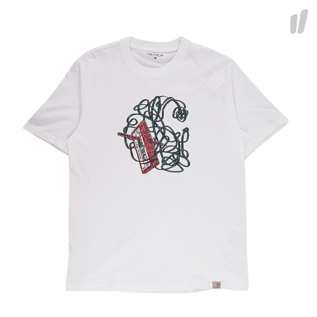 Carhartt WIP S/S C Tape T-Shirt White T-Shirts I026429.02.00.03 | Overkill