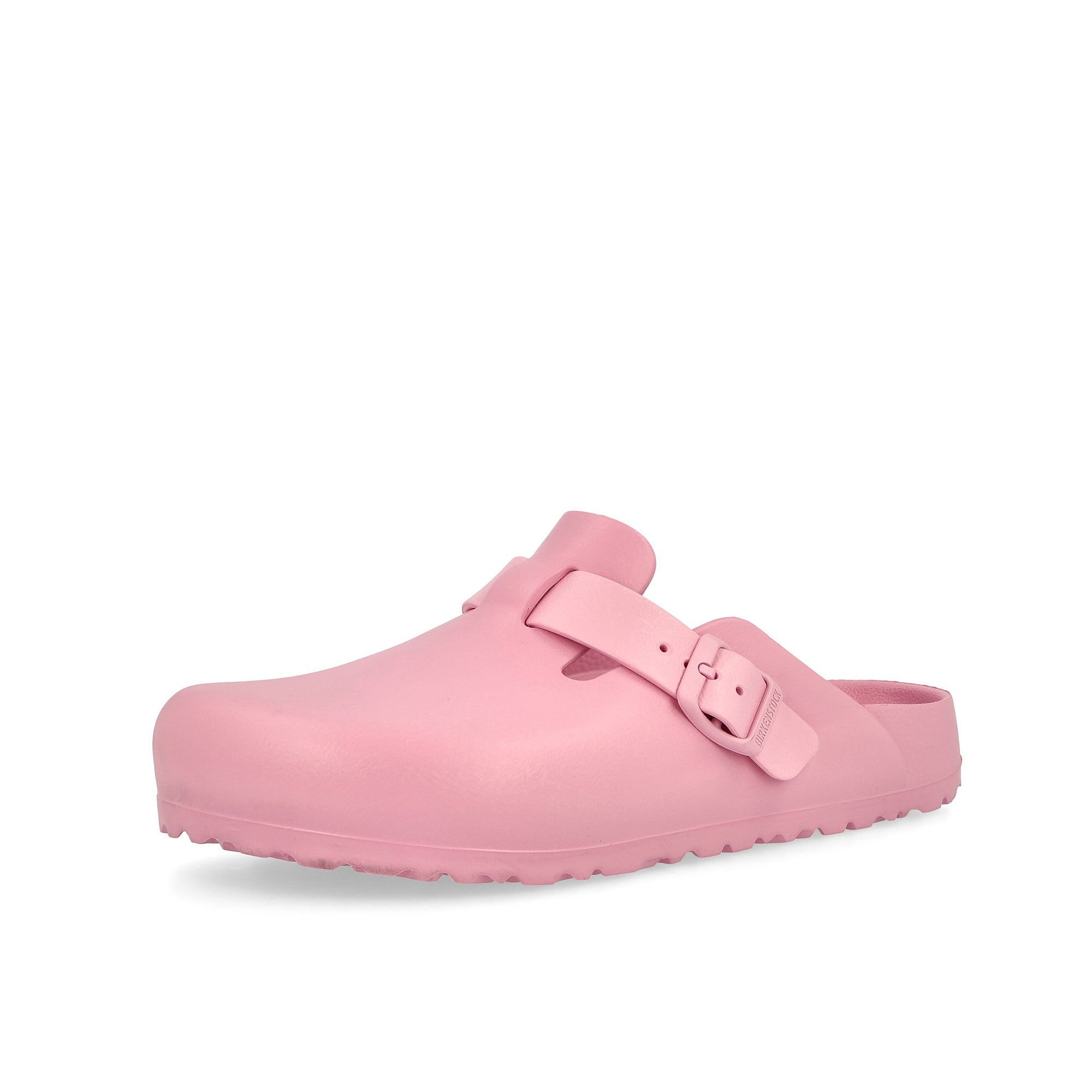 Birkenstock Boston EVA Fondant Pink Slides, Sandals & Slippers Close Up | Overkill