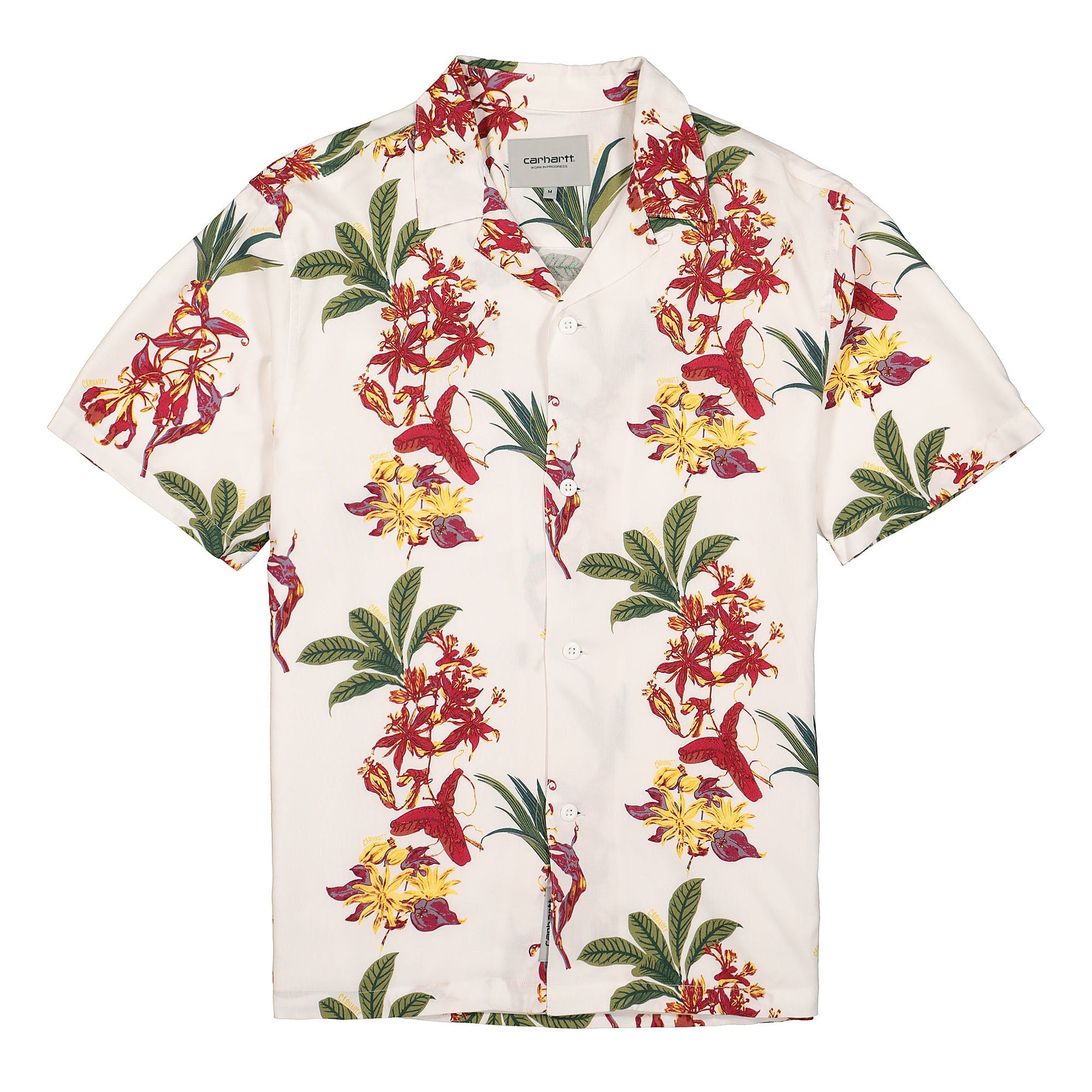 Carhartt WIP S/S Hawaiian Floral Shirt White T-Shirts 1027531.09K.00.03 | Overkill