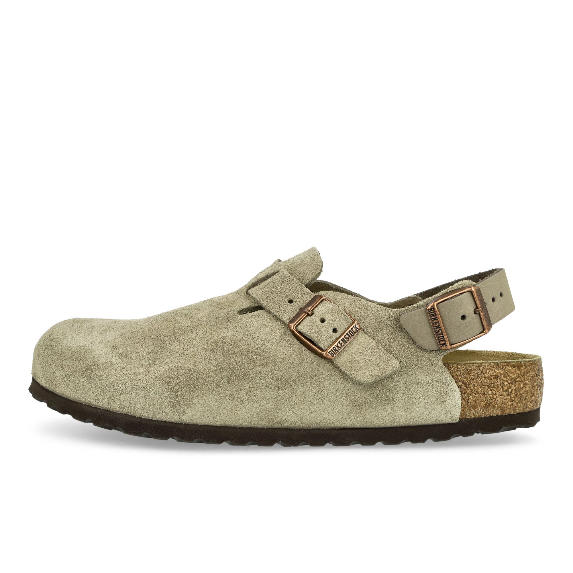 Birkenstock Tokio II Suede Taupe Slides, Sandals & Slippers 1028287 | Overkill