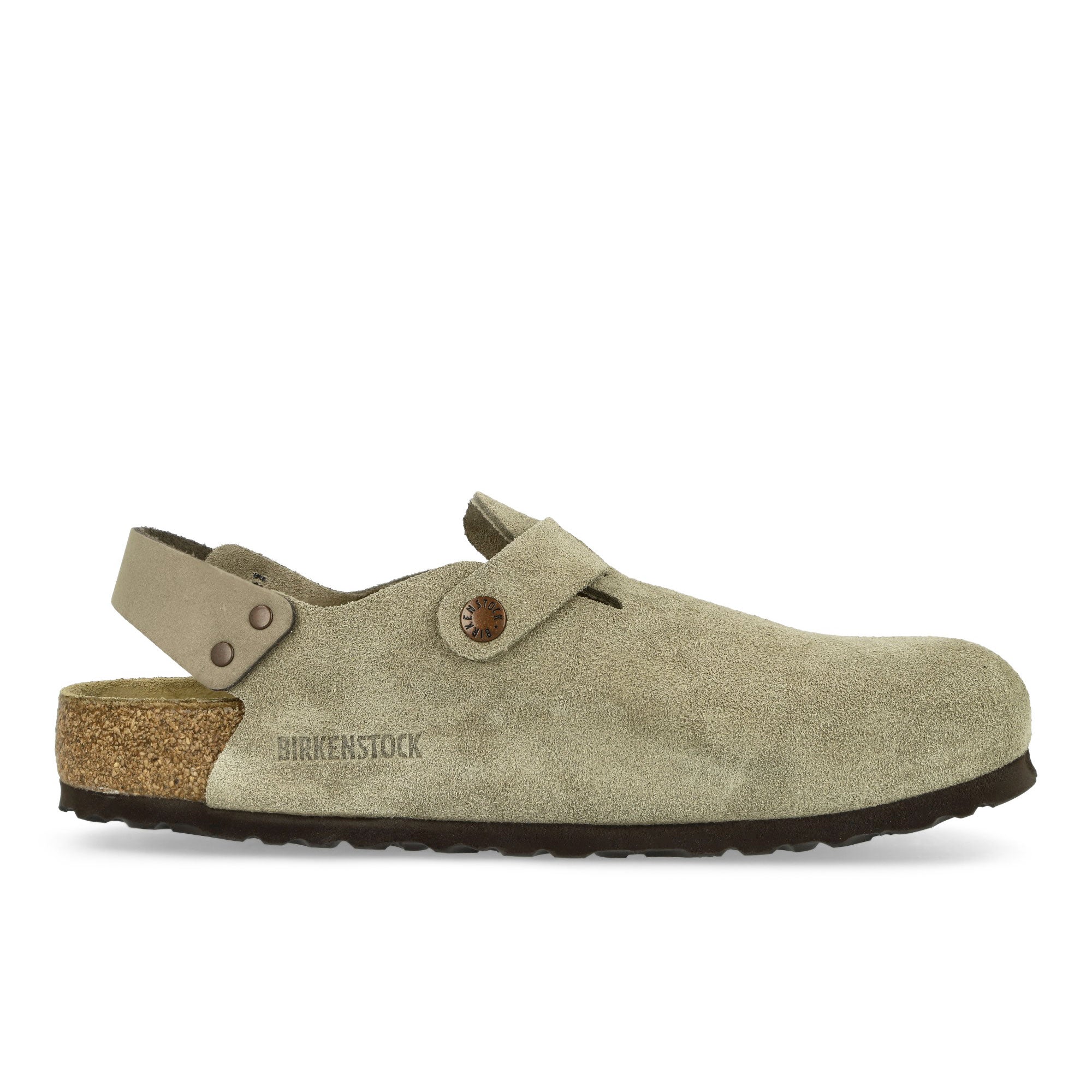 Birkenstock Tokio II Suede Taupe Slides, Sandals & Slippers Silhouette | Overkill