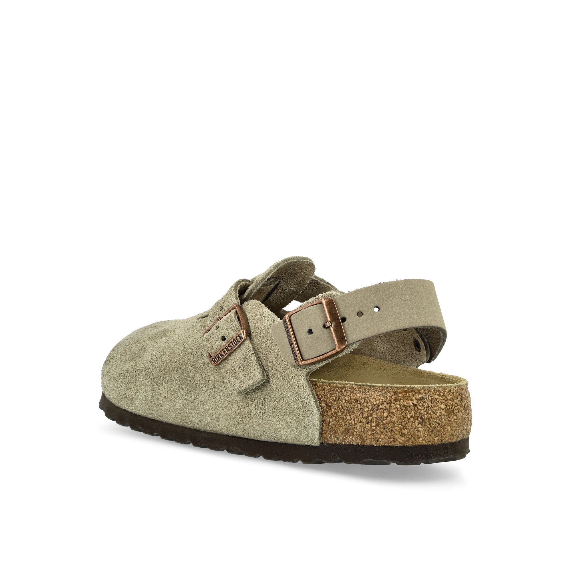 Birkenstock Tokio II Suede Taupe Slides, Sandals & Slippers Material | Overkill