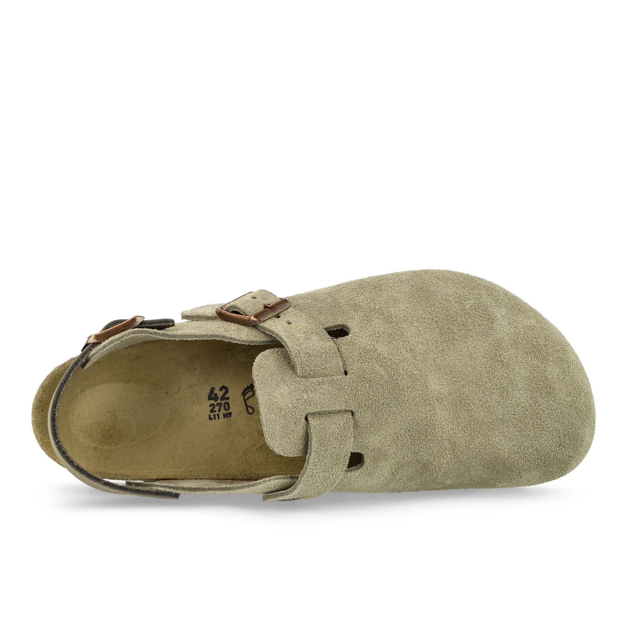 Birkenstock Tokio II Suede Taupe Slides, Sandals & Slippers Detailfoto | Overkill