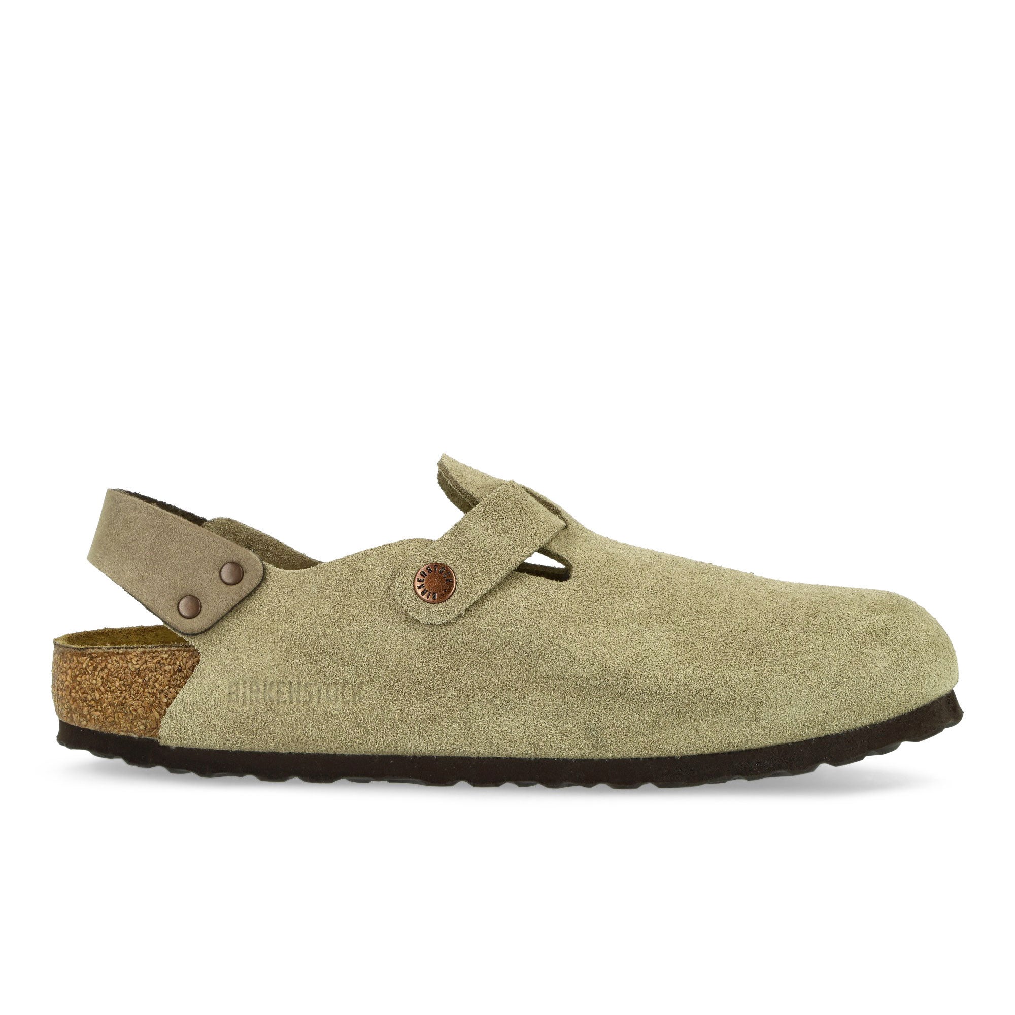 Birkenstock Tokio II Suede Taupe Slides, Sandals & Slippers Silhouette | Overkill