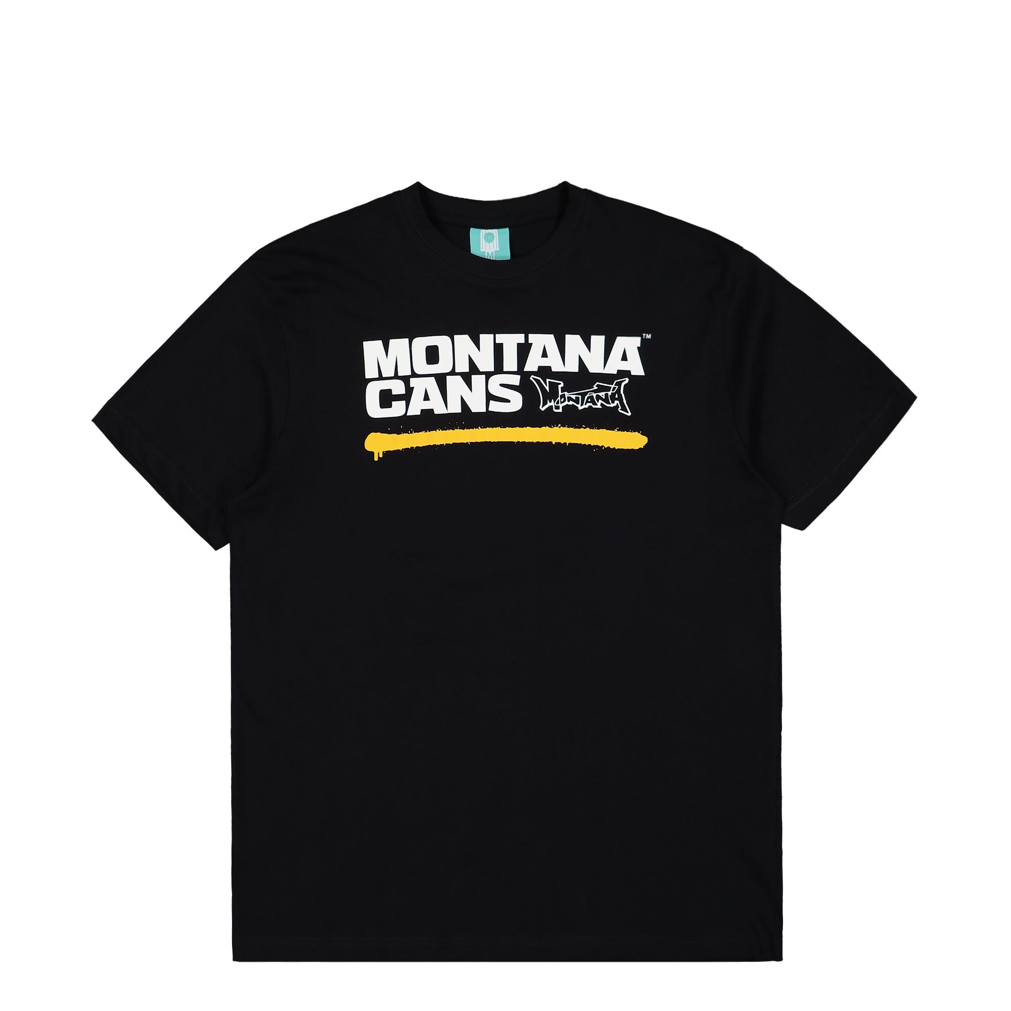 Montana Logo Line T-Shirt Black / Yellow T-Shirts 10445X-BLK/YEL | Overkill