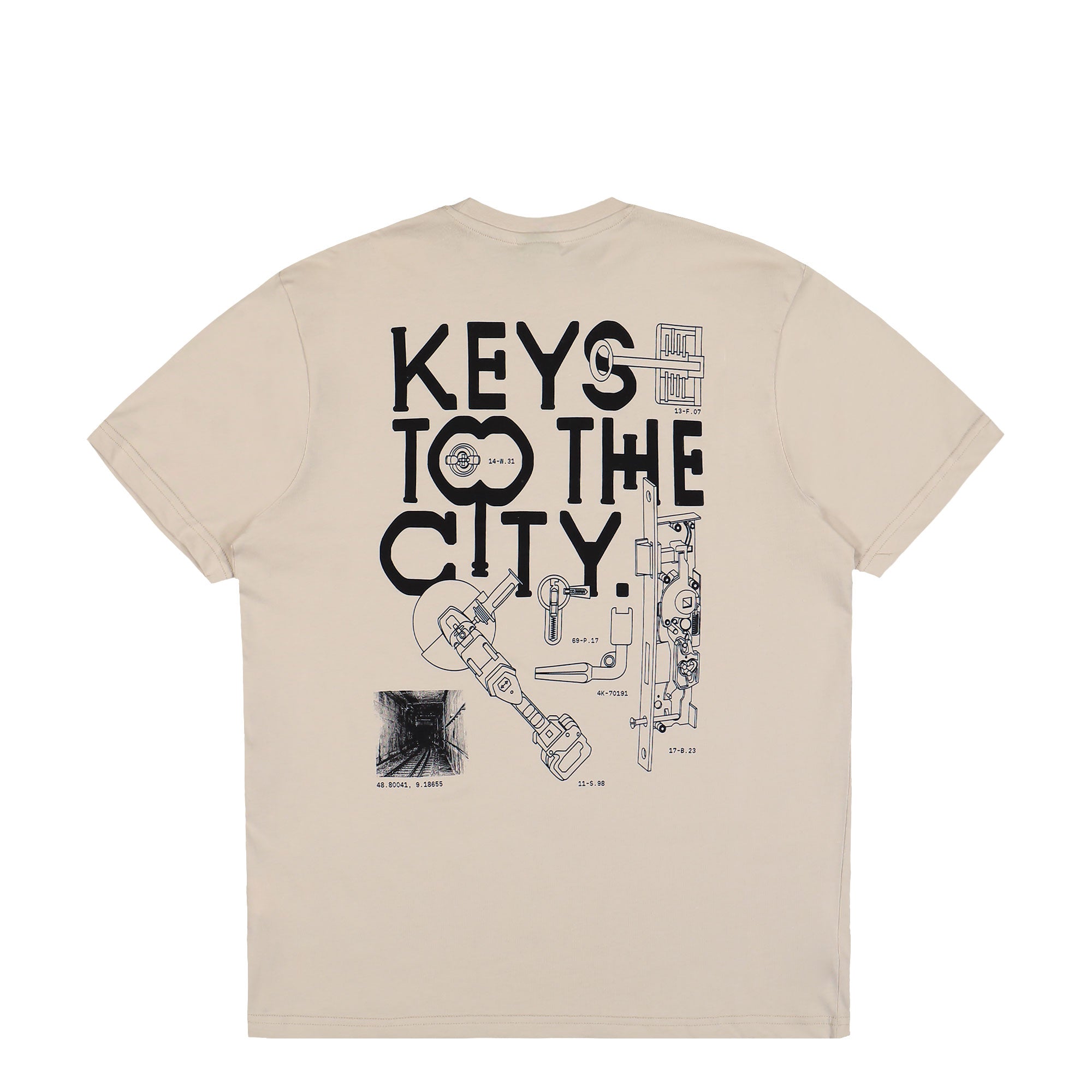 Montana Cans Keys To The City T-Shirt beige Detail View | Overkill