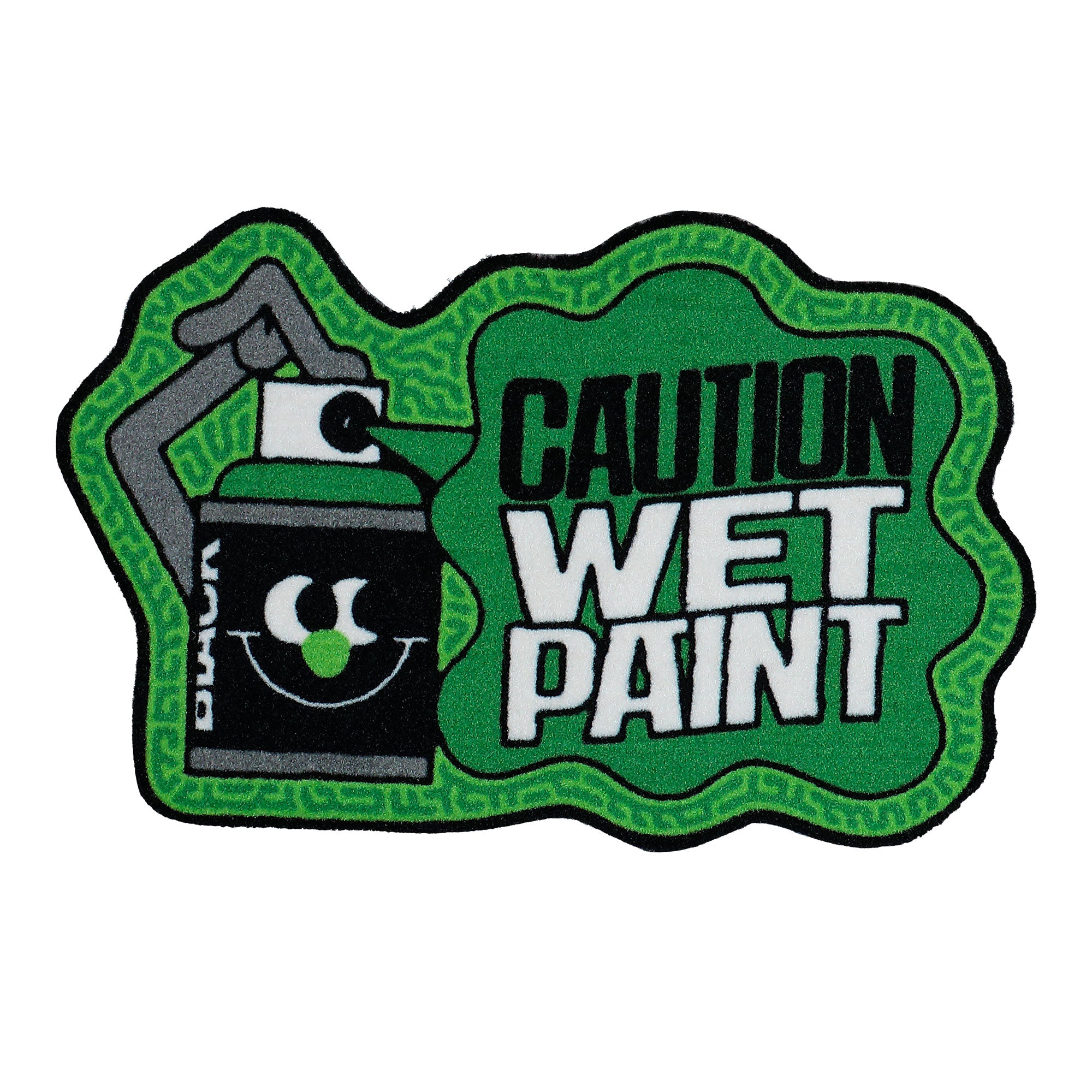 Montana Doormat Caution We Paint Green Green Doormat 104958 | Overkill