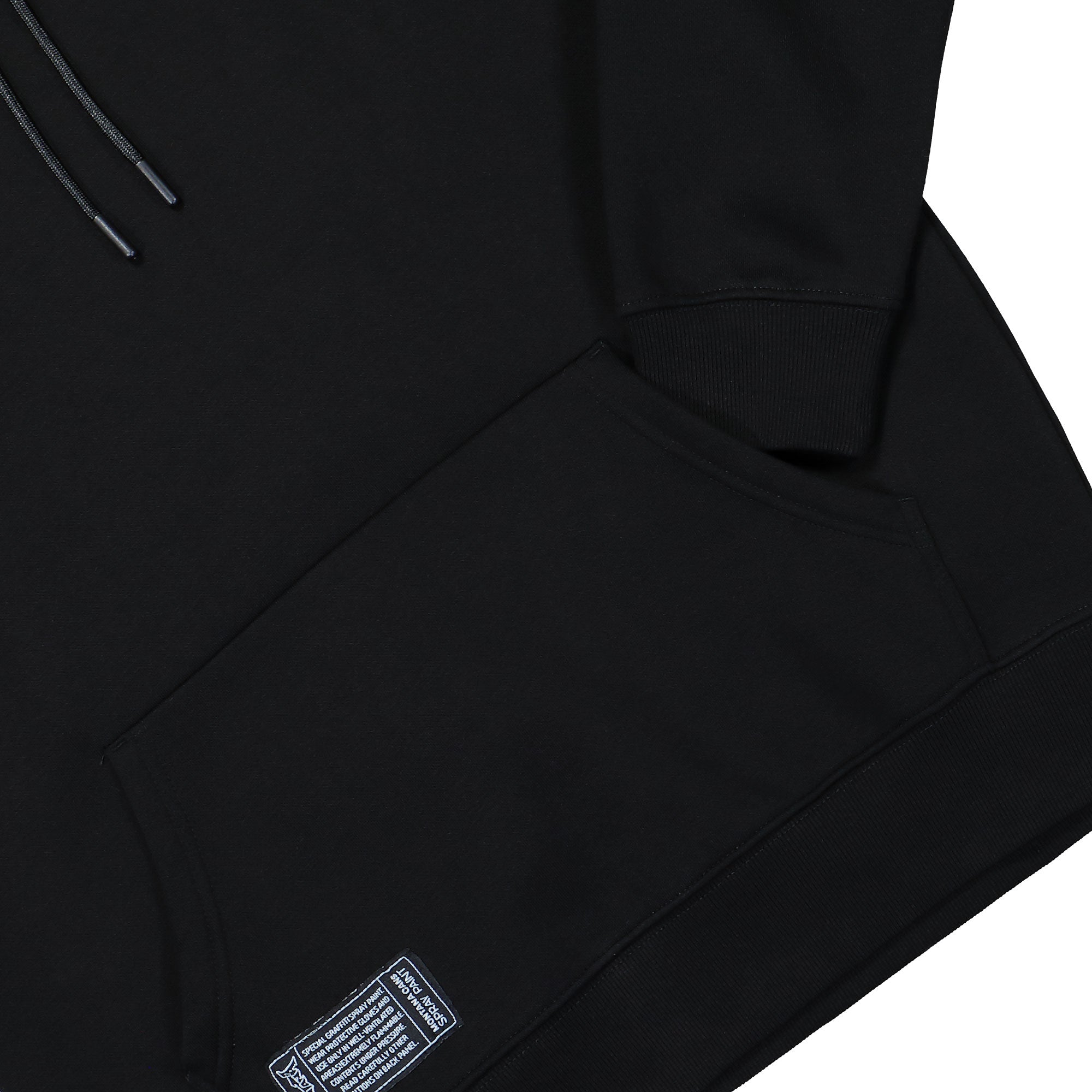 Montana Basic Logo Hoodie Black Hoodies 105238 Detail View 1 | Overkill