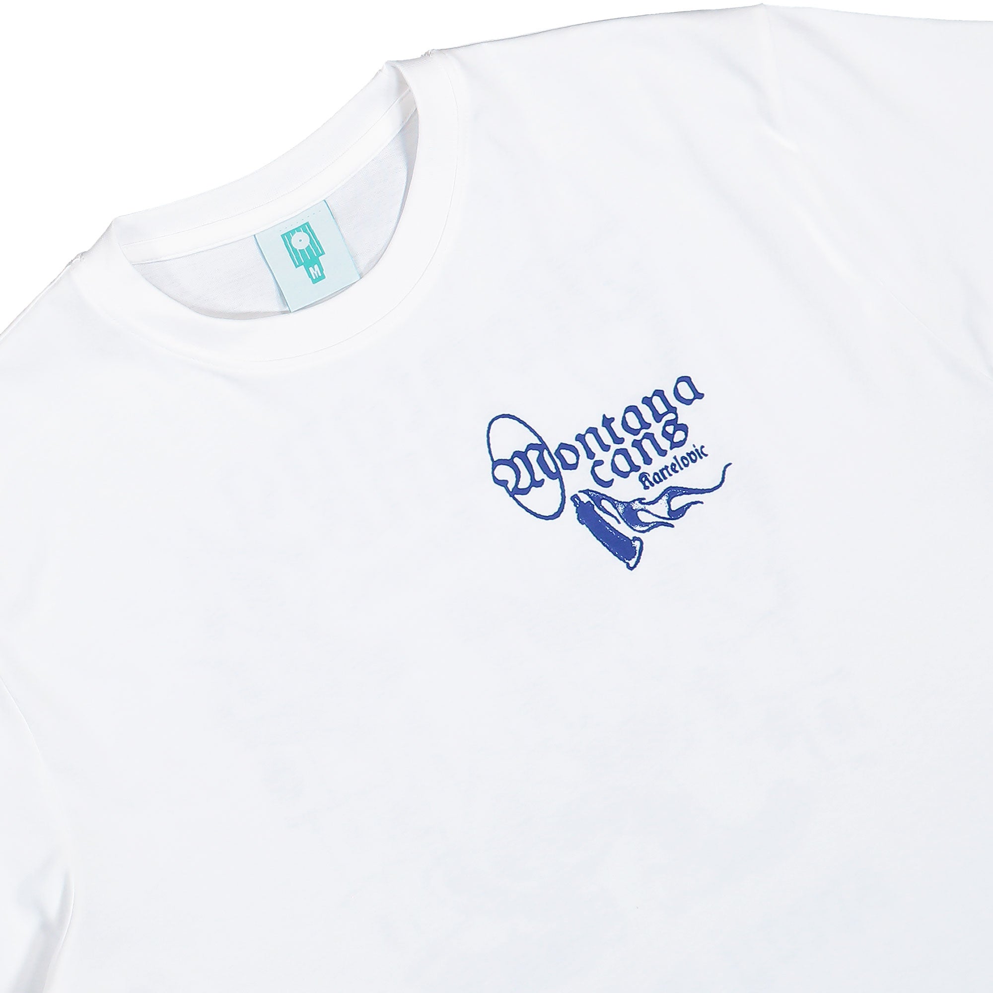 Montana Spray 2 Burn by Kartelovic T-Shirt White T-Shirt 117009 Close-up | Overkill