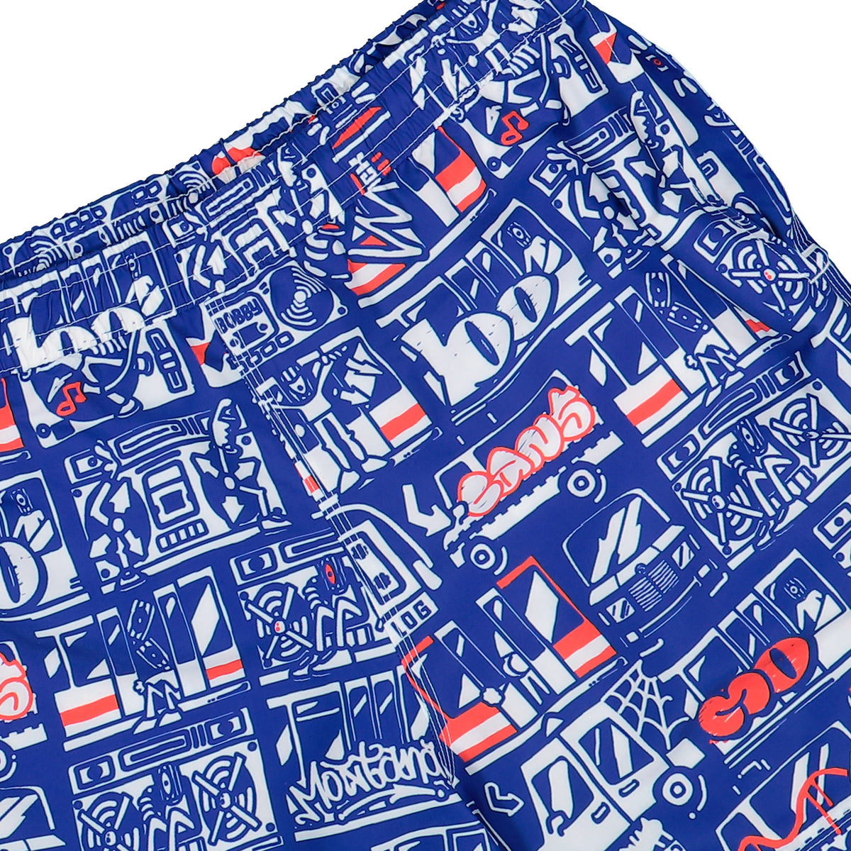 Montana Traffic Jam by Bobby Analog Swim Shorts Blue Shorts 117852 Detail View 1 | Overkill