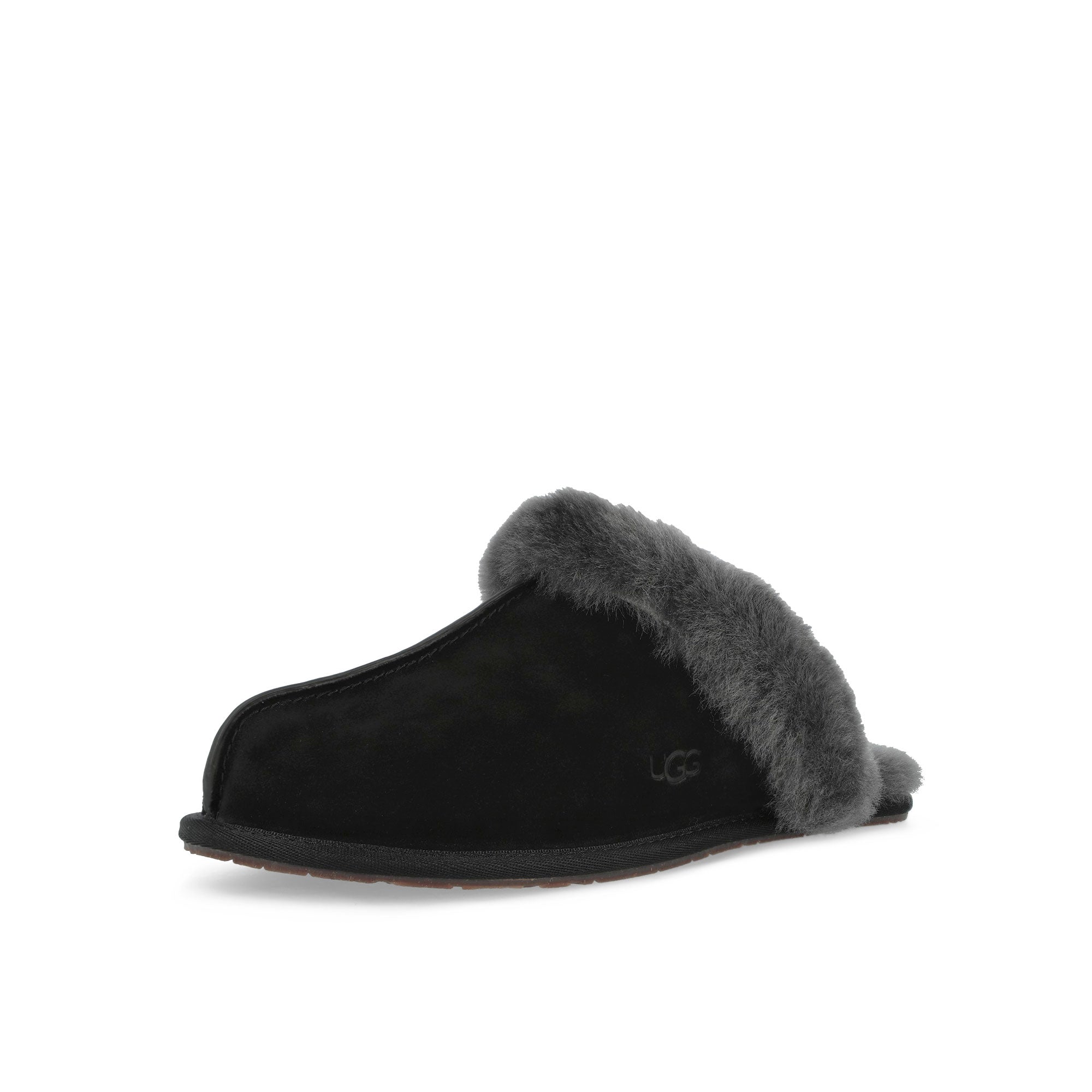 UGG W Scuffette II Black / Grey Slides 1106872-BCGR Detail View 1 | Overkill