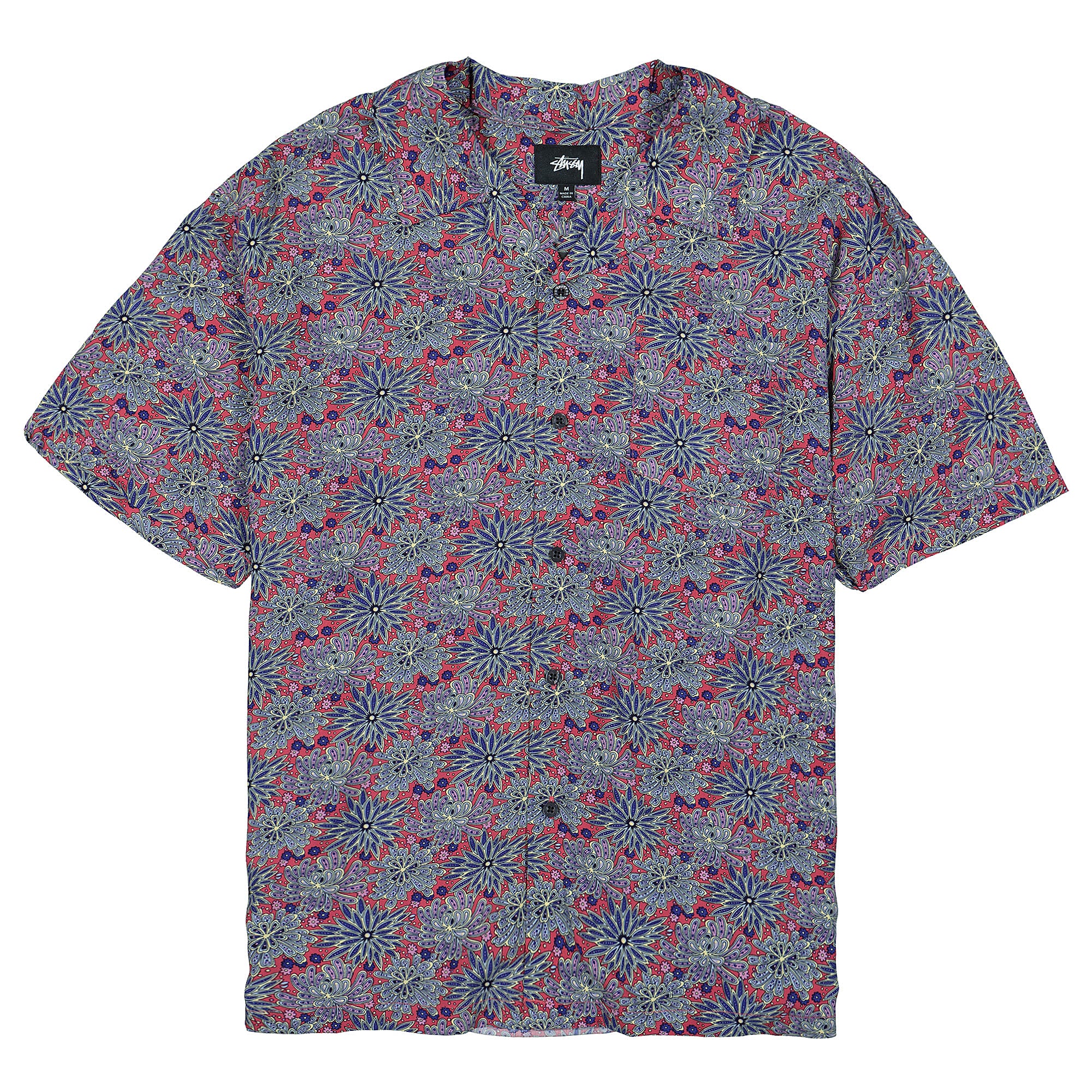 Stussy Floral Print Shirt Red Shirts 1110109 / 0601 | Overkill